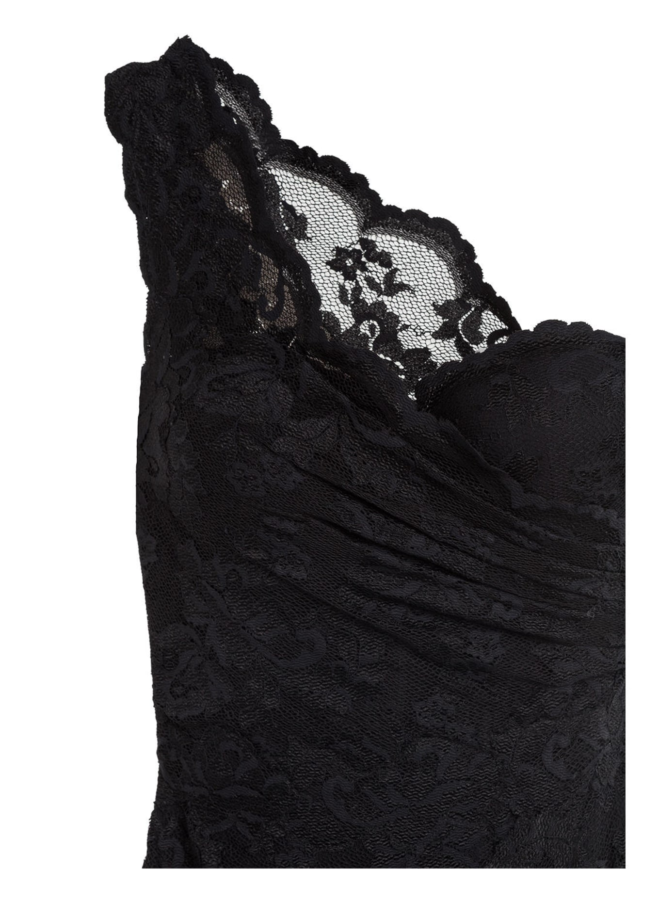 OLVI'S One-shoulder evening dress made of lace, Color: BLACK (Image 3)