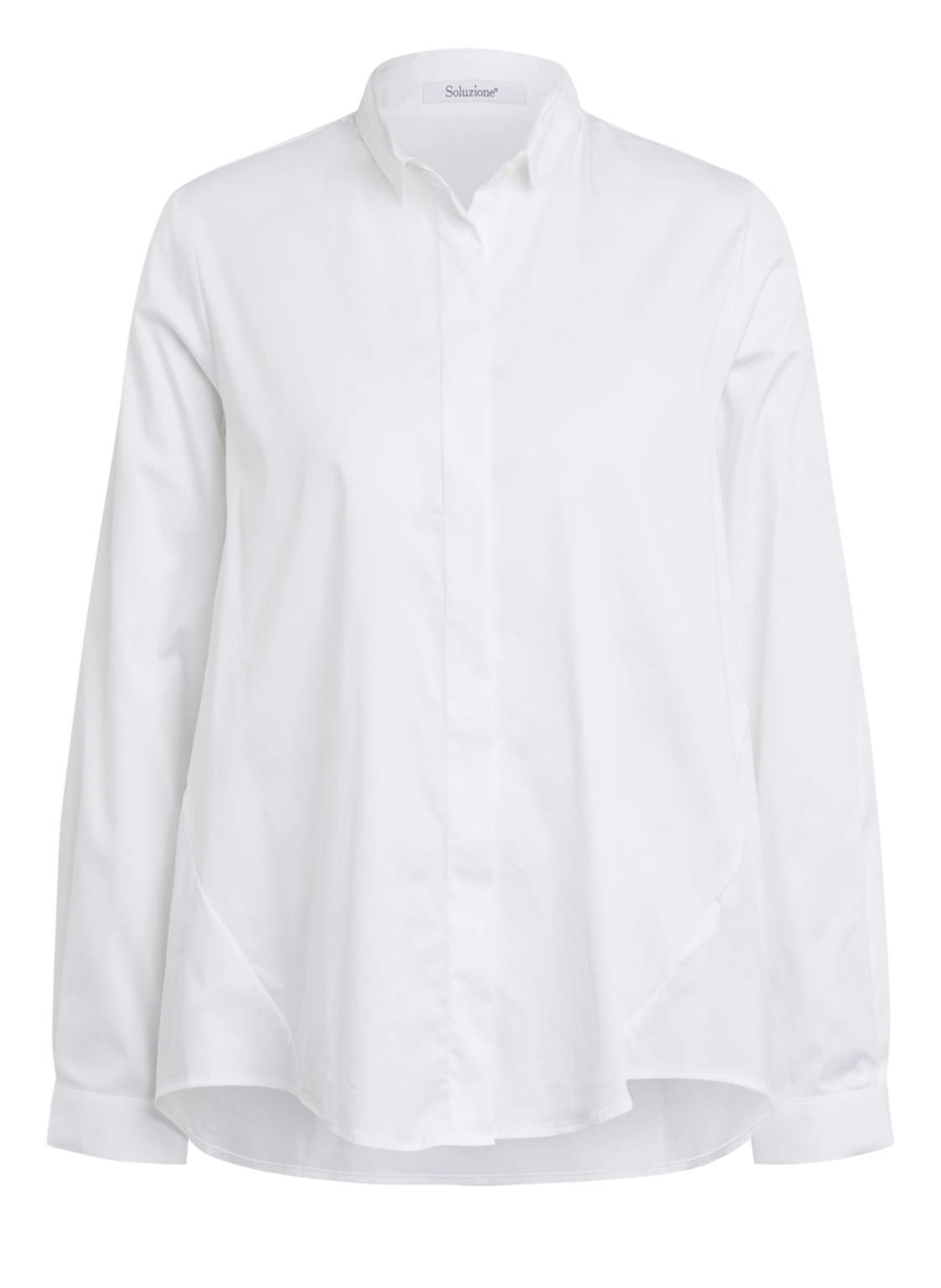 Soluzione Oversized shirt blouse, Color: WHITE (Image 1)