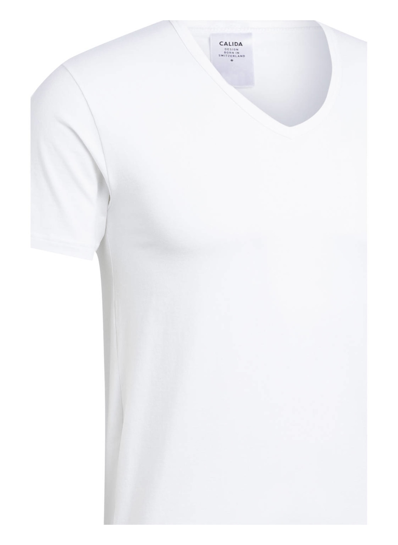 CALIDA 2-pack V-neck shirts NATURAL BENEFIT, Color: WHITE (Image 3)