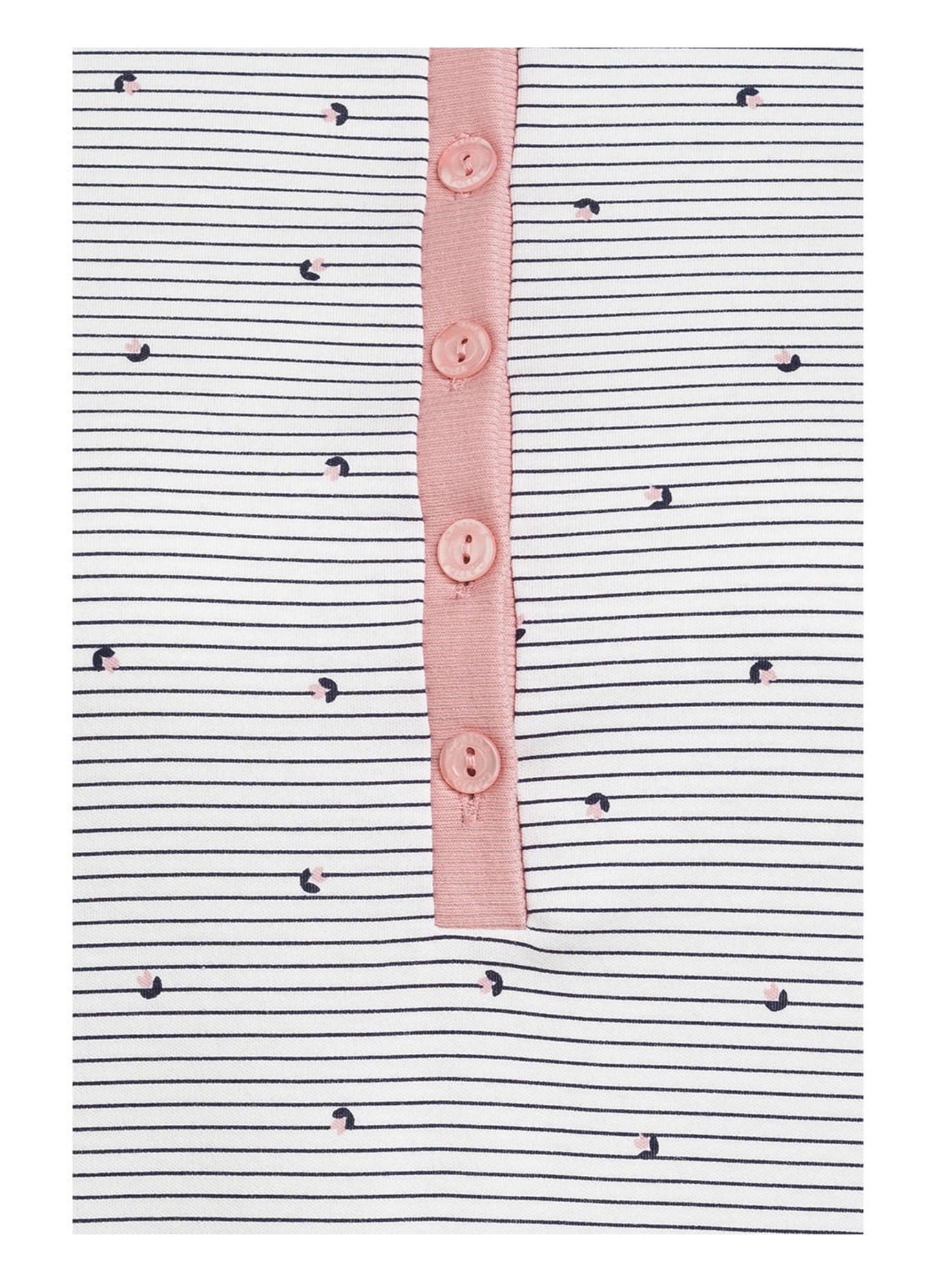 CALIDA Nachthemd SWEET DREAMS, Farbe: WEISS/ DUNKELBLAU GESTREIFT (Bild 3)