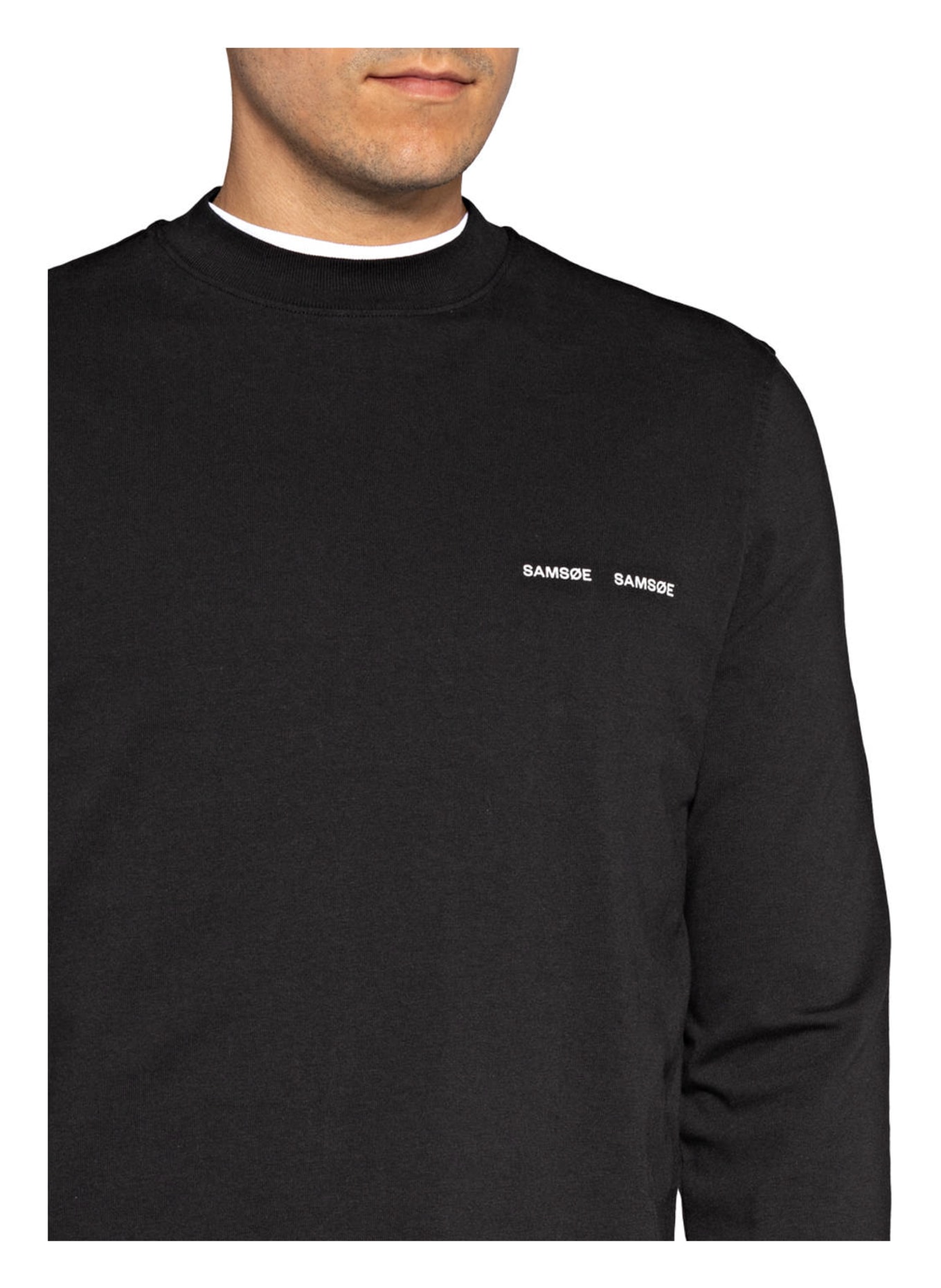 SAMSØE  SAMSØE Long sleeve shirt NORSBRO, Color: BLACK (Image 4)