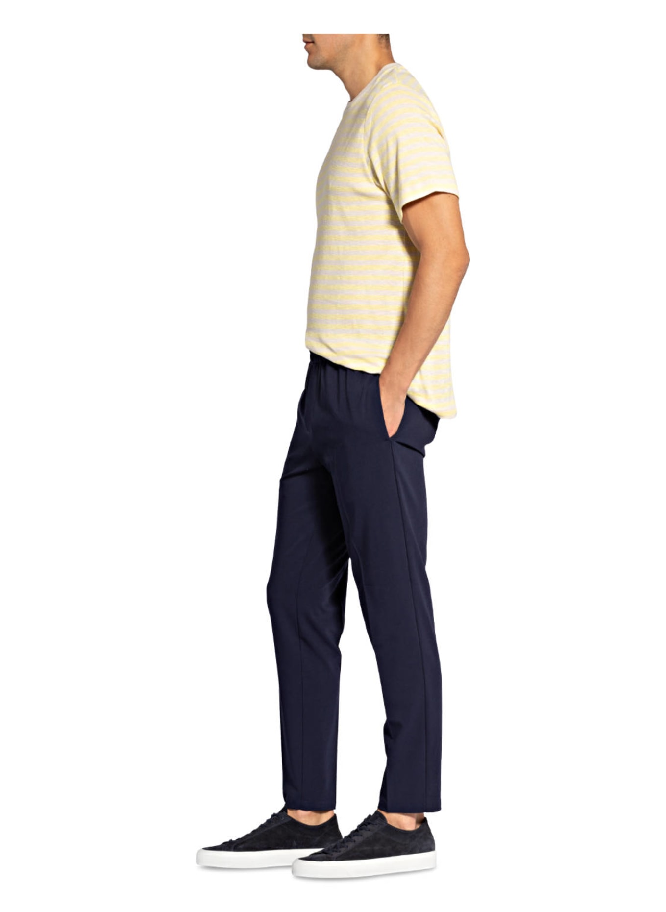 SAMSØE  SAMSØE Spodnie SMITHY w stylu dresowym slim fit, Kolor: GRANATOWY (Obrazek 4)