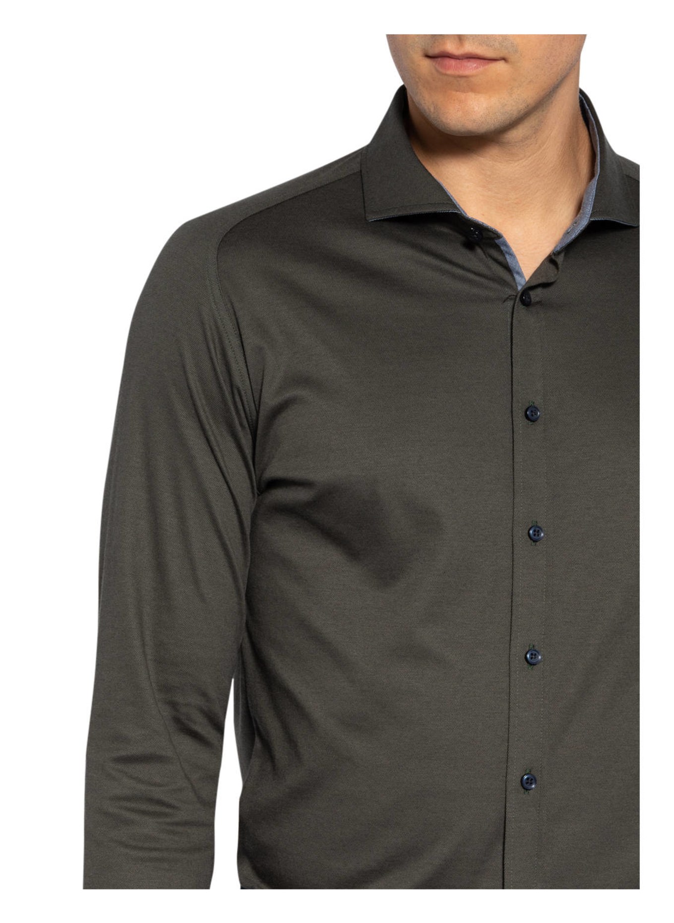 DESOTO Jerseyhemd Slim Fit: DUNKELGRAU (Bild 4)