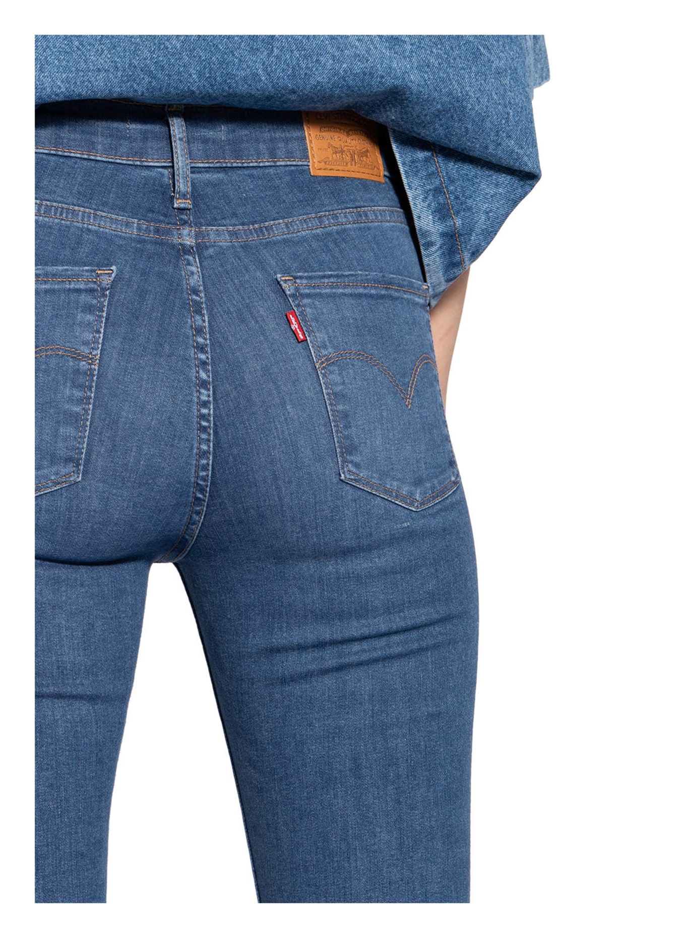 Levi's® Skinny Jeans 720 HIRISE SUPER SKINNY, Farbe: 93 ECLIPSE GRAZE BLUE (Bild 5)
