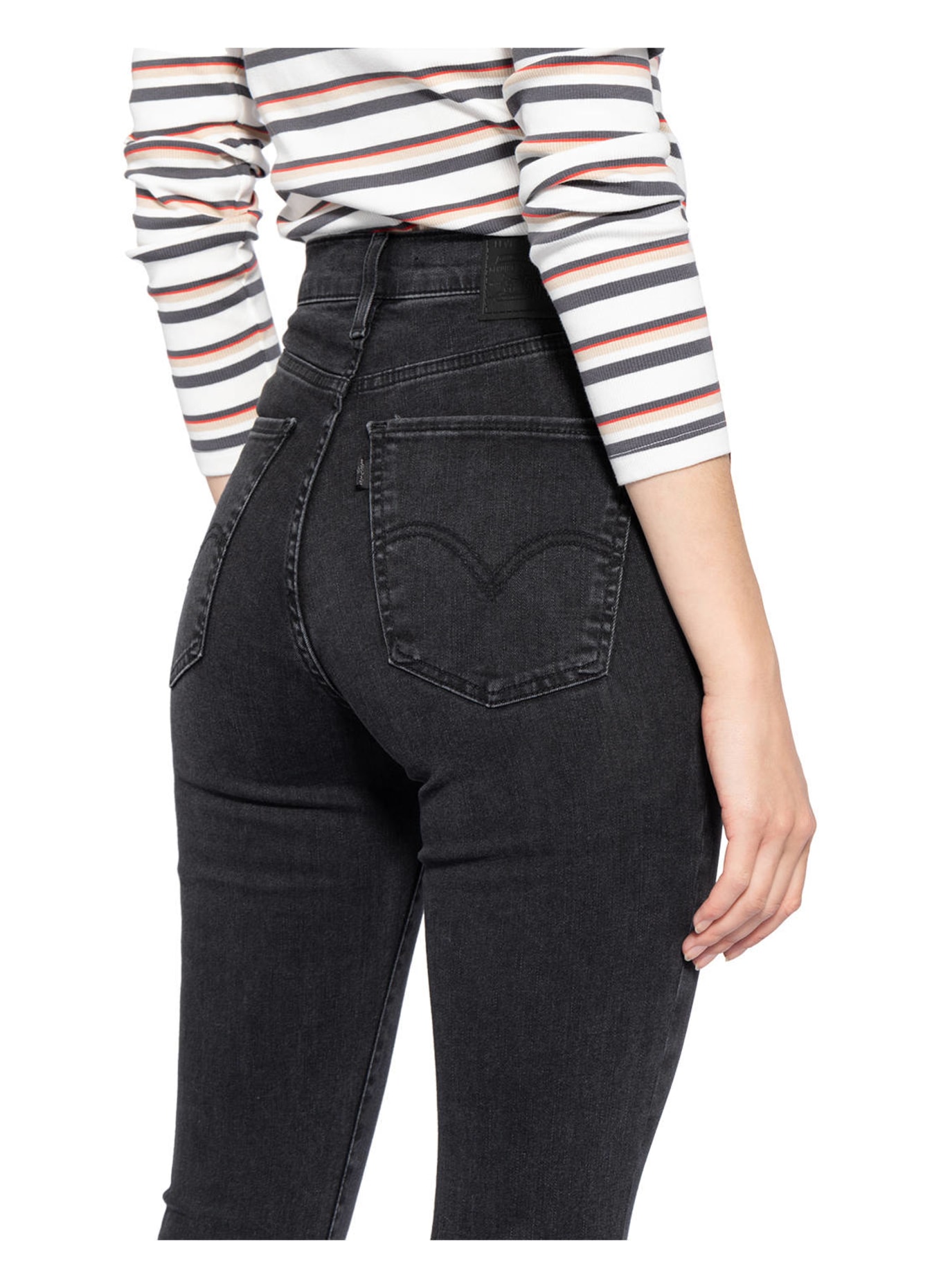 Levi's® Skinny Jeans MILE HIGH SUPER SKINNY , Farbe: 47 Blacks (Bild 5)