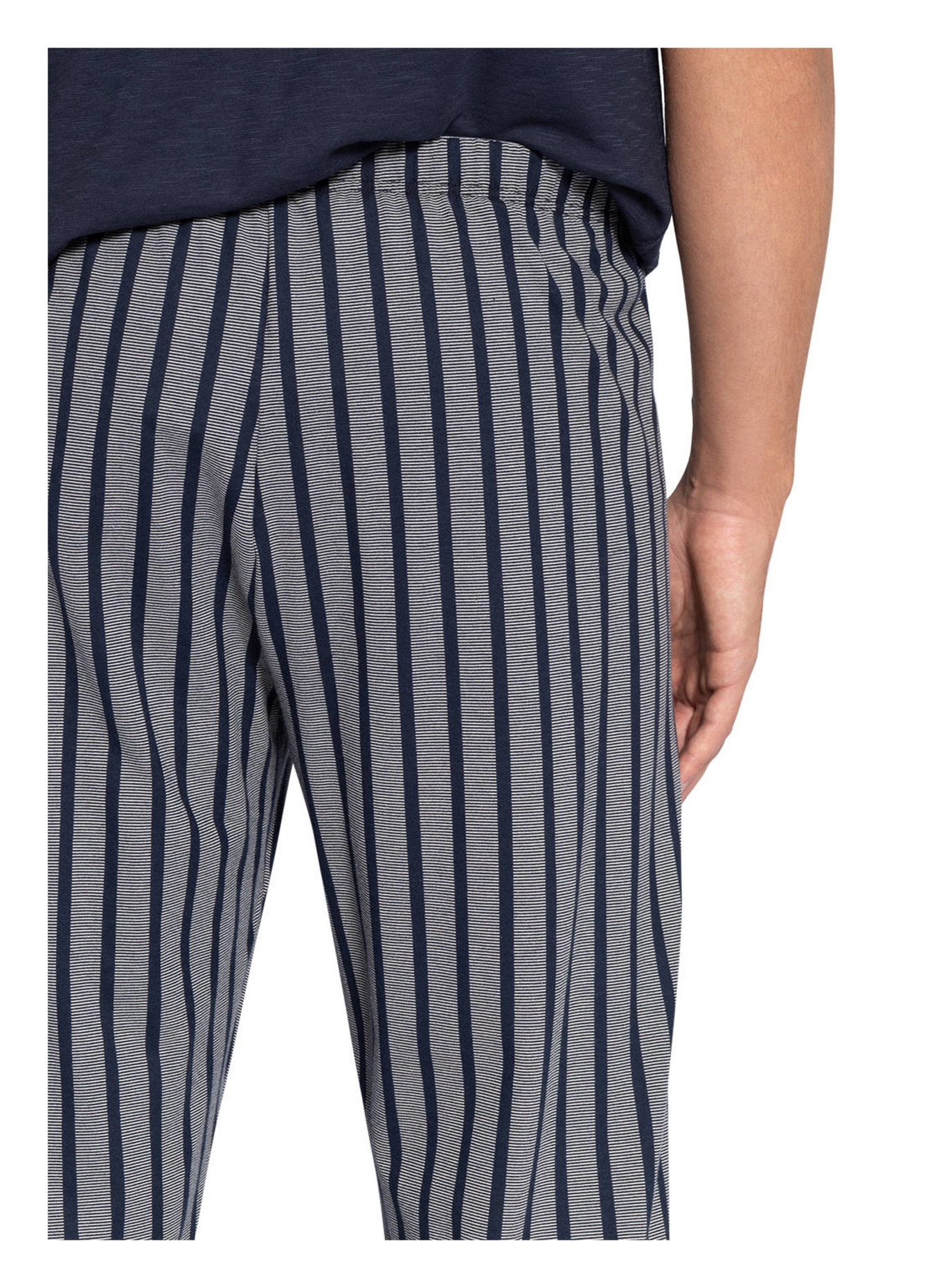 mey Pajama pants series CLUB COLL., Color: DARK BLUE/ WHITE STRIPED (Image 5)