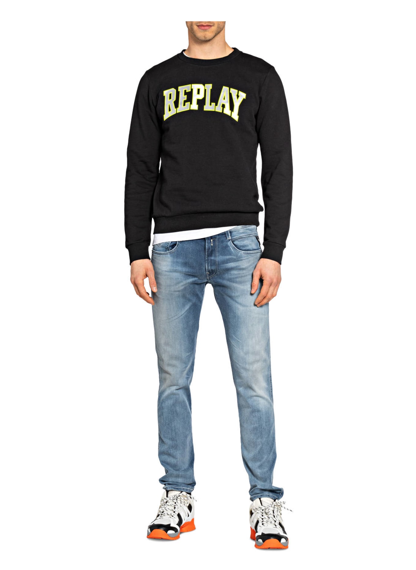 REPLAY Jeans ANBASS slim fit, Color: 009 MEDIUM BLUE (Image 2)
