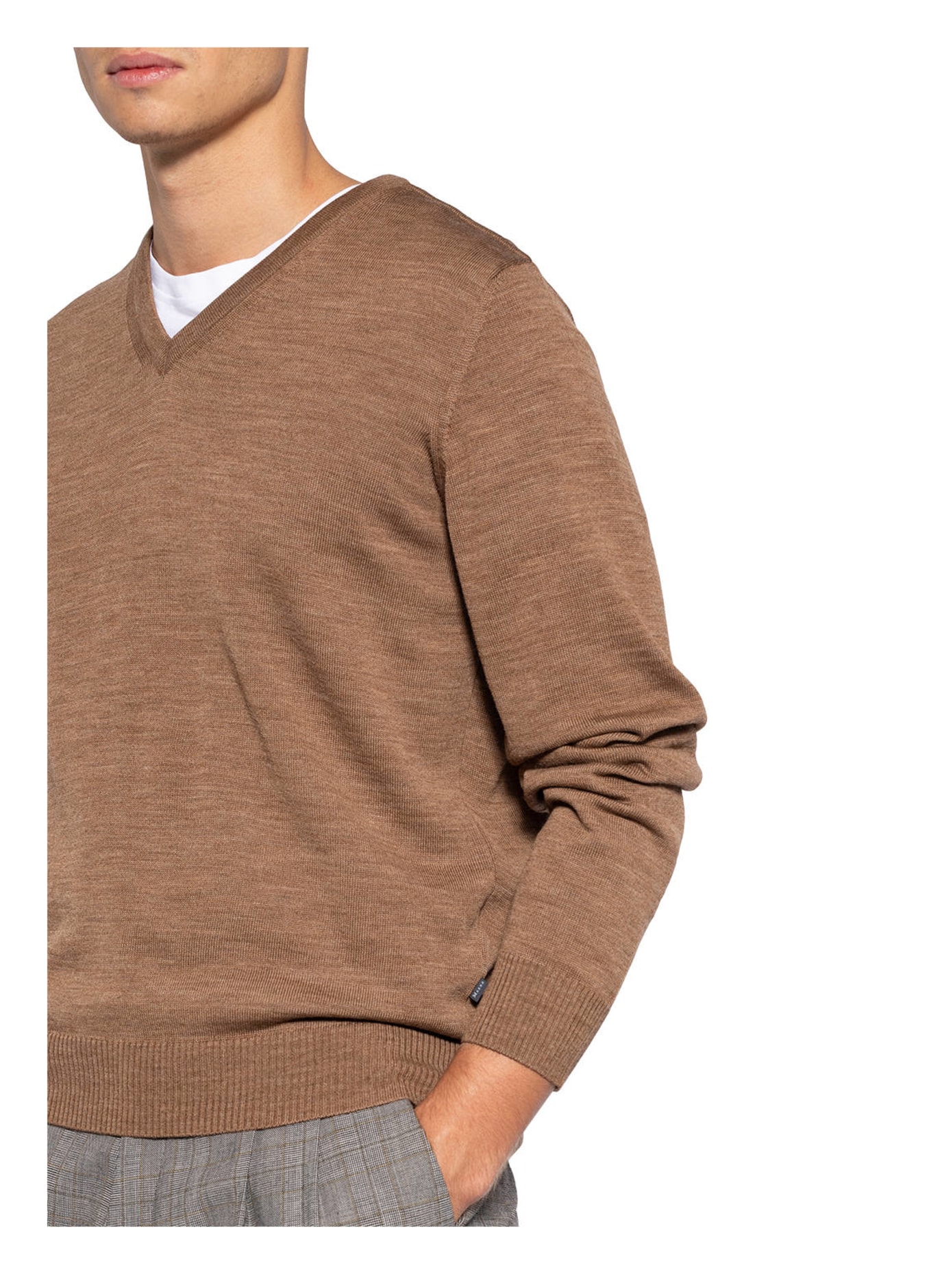 MAERZ MUENCHEN Pullover, Farbe: HELLBRAUN MELIERT (Bild 4)