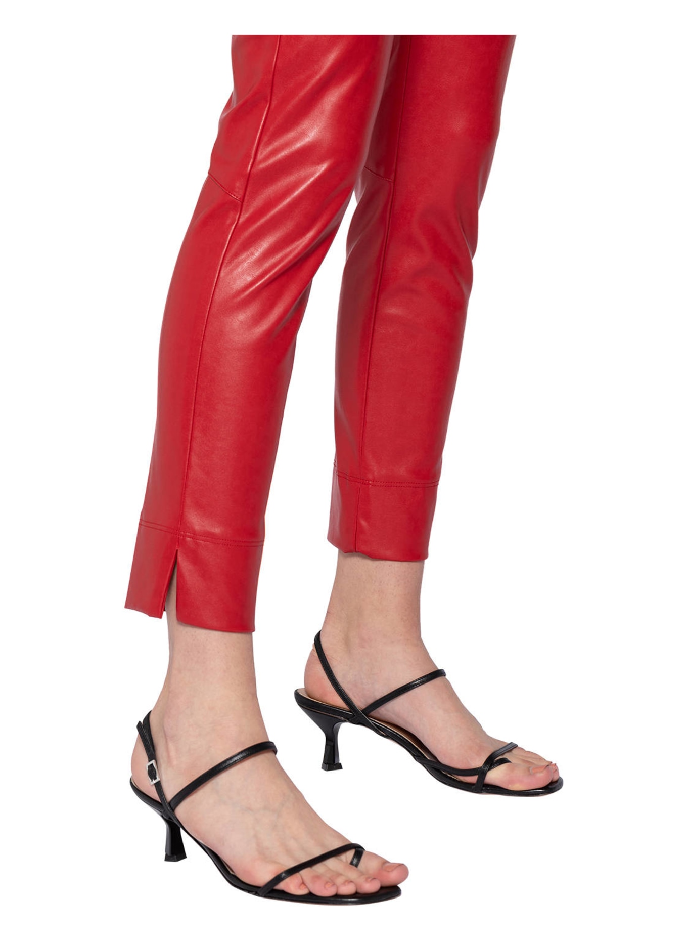 SEDUCTIVE 7/8 pants SABRINA in leather look, Color: RED (Image 5)