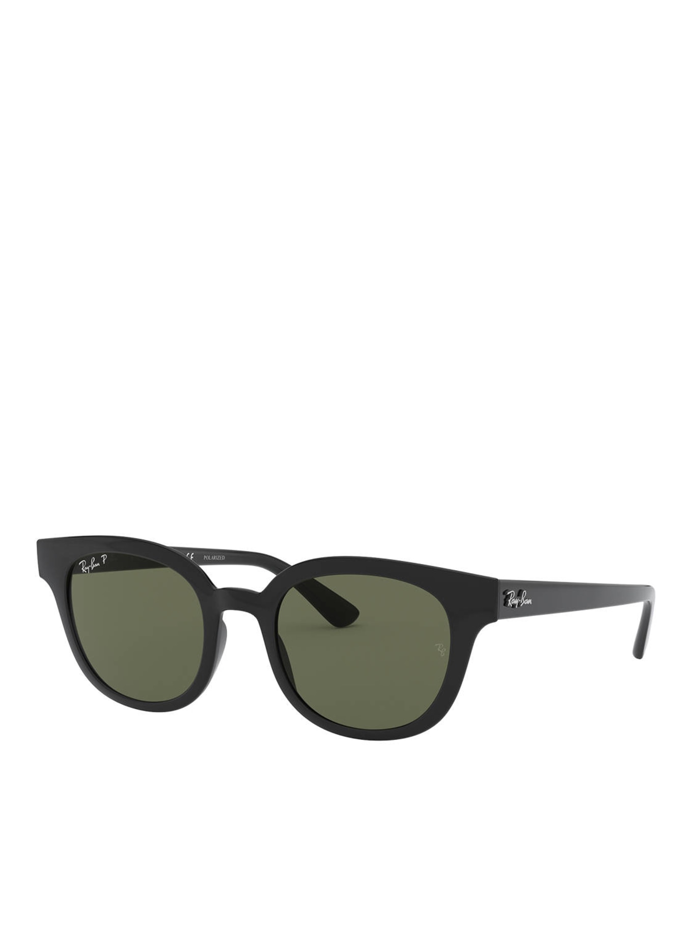 Ray-Ban Sunglasses RB4324, Color: 601/9A - BLACK/GREEN POLARIZED (Image 1)