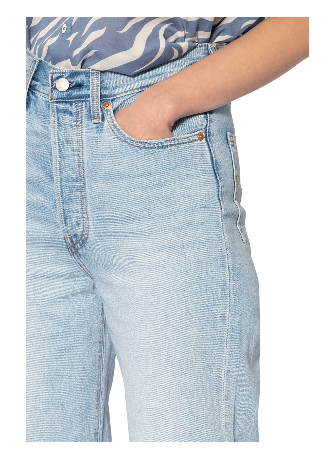 Levi's® Straight jeans RIBCAGE, Color: 55 Middle Road (Image 5)