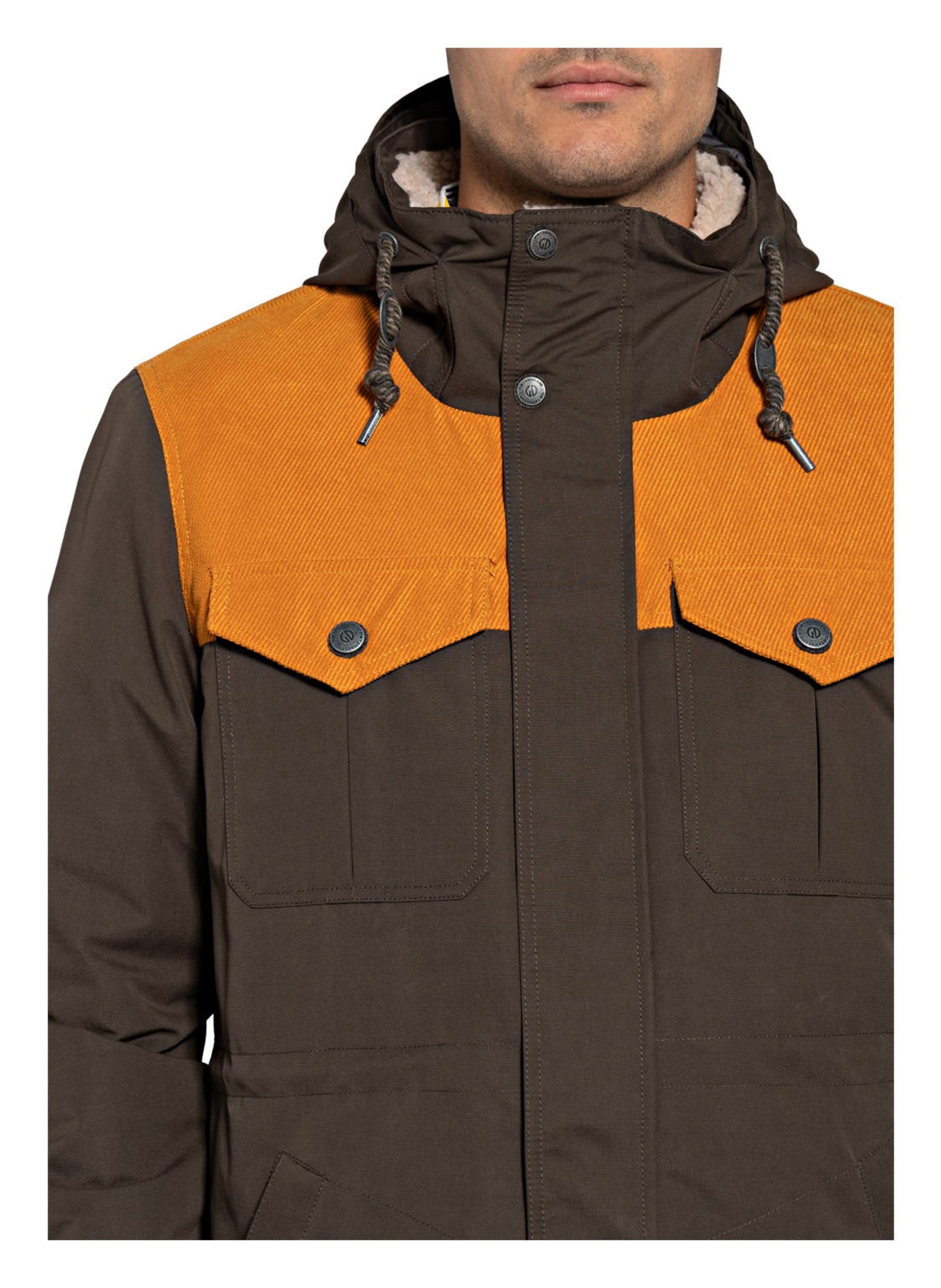 G.I.G.A. brown/ killtec STORMIGA by orange jacket dark DX in Outdoor