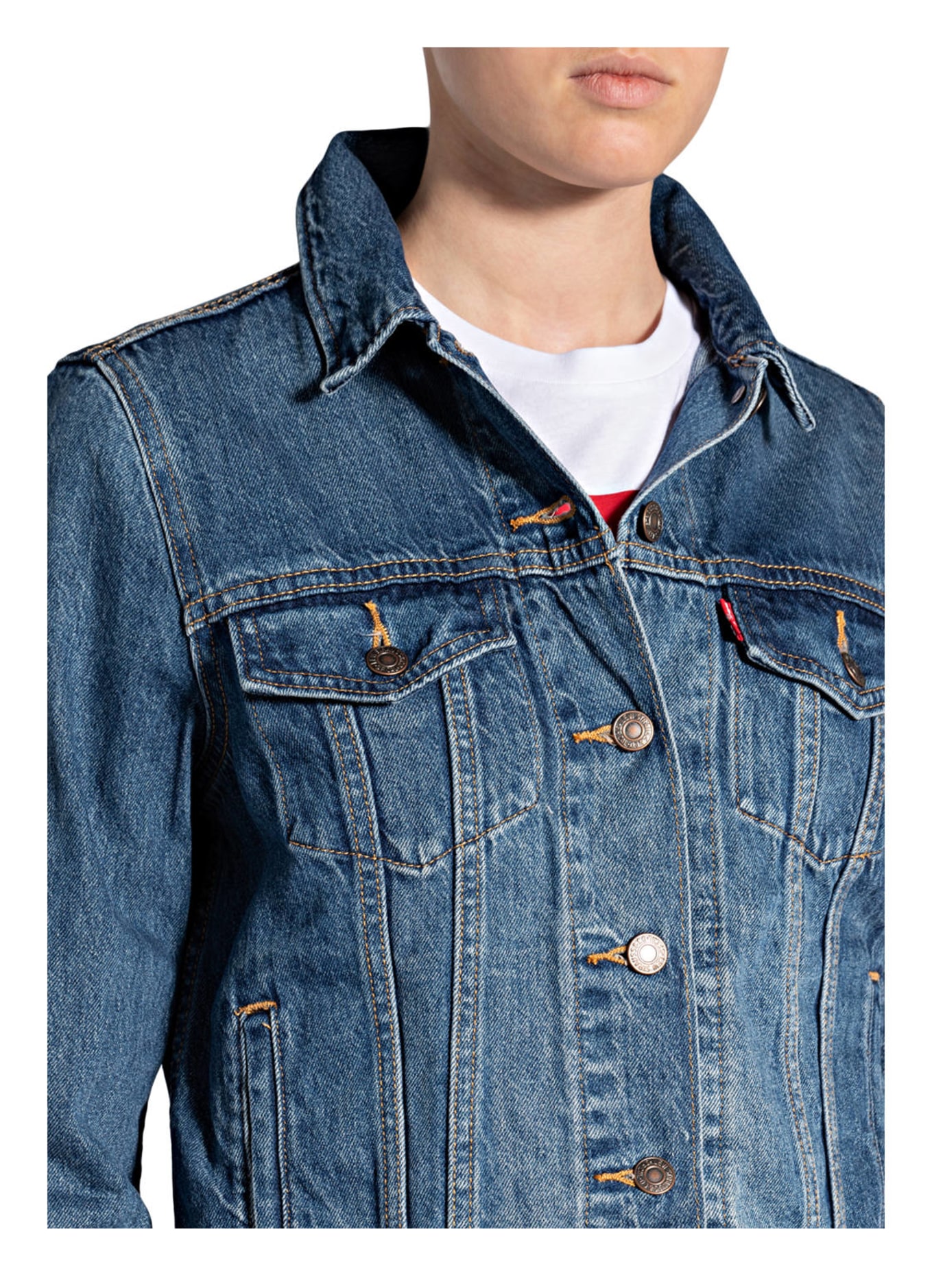 Levi's® Jeansjacke , Farbe: 63 MED INDIGO - WORN IN BLUE (Bild 4)