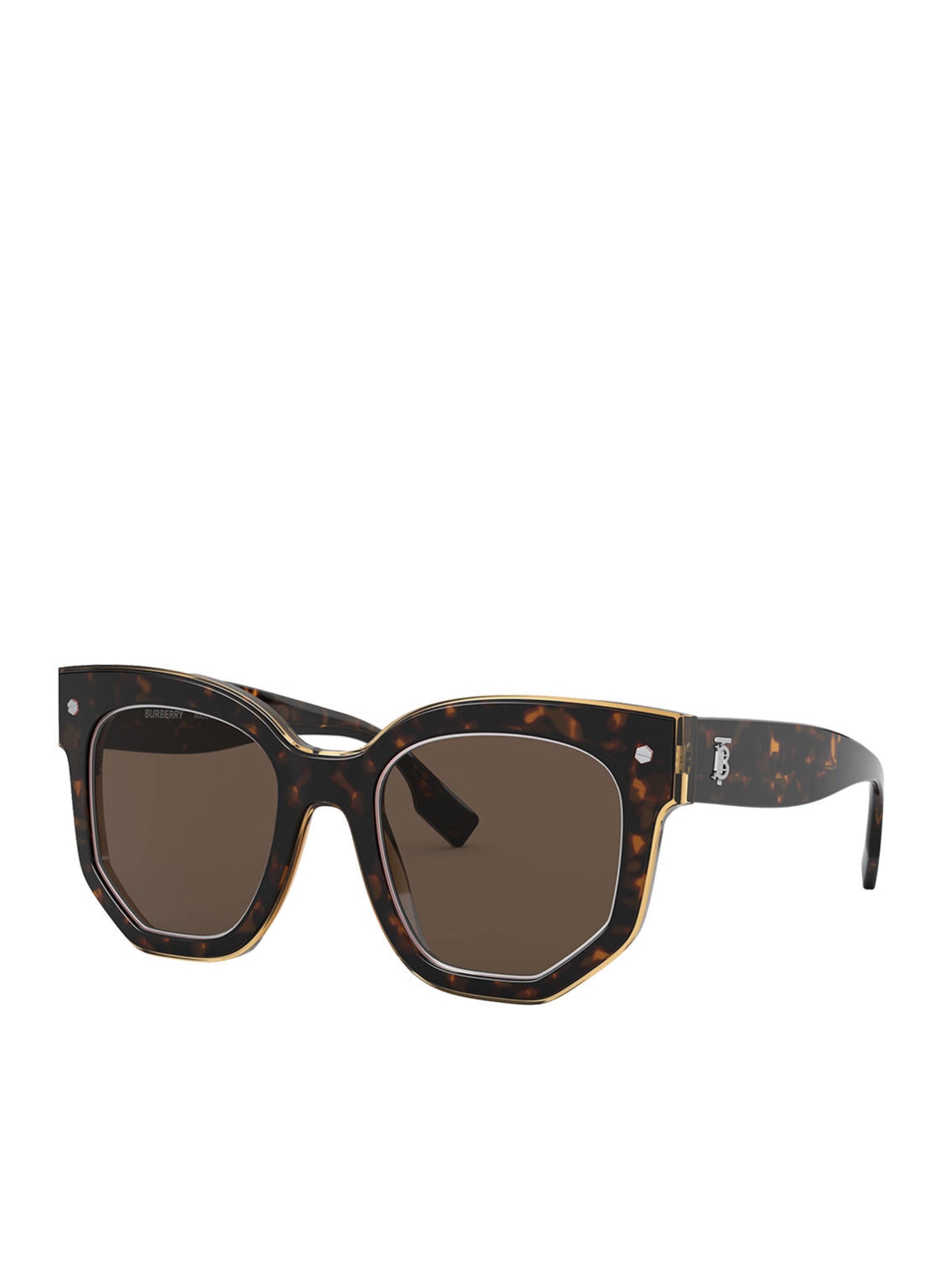 BURBERRY Round sunglasses, Color: 366073 - HAVANA/ BROWN (Image 1)