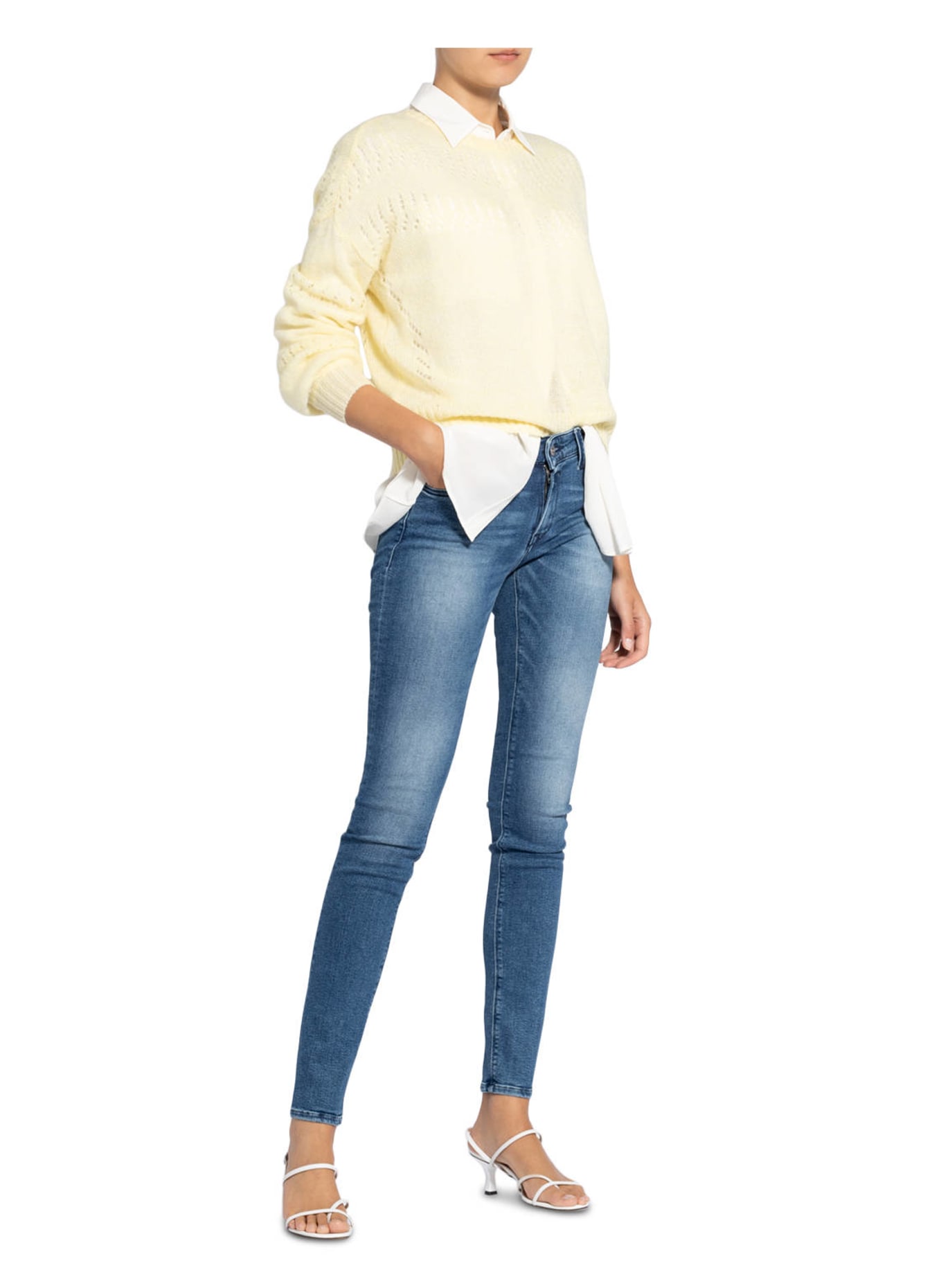 REPLAY Skinny Jeans NEW LUZ, Farbe: 009 MEDIUM BLUE (Bild 2)