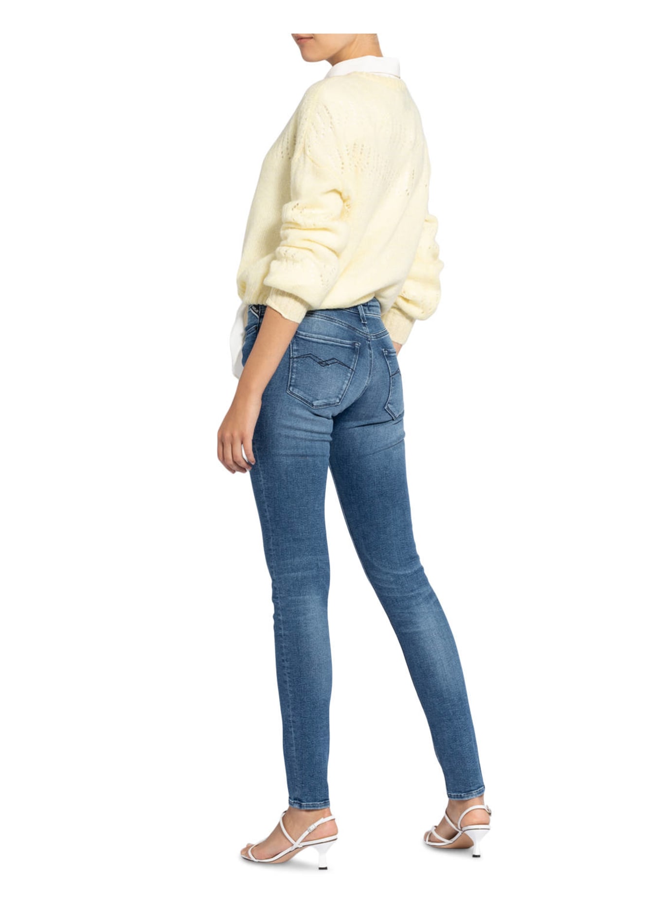 REPLAY Skinny Jeans NEW LUZ, Farbe: 009 MEDIUM BLUE (Bild 3)