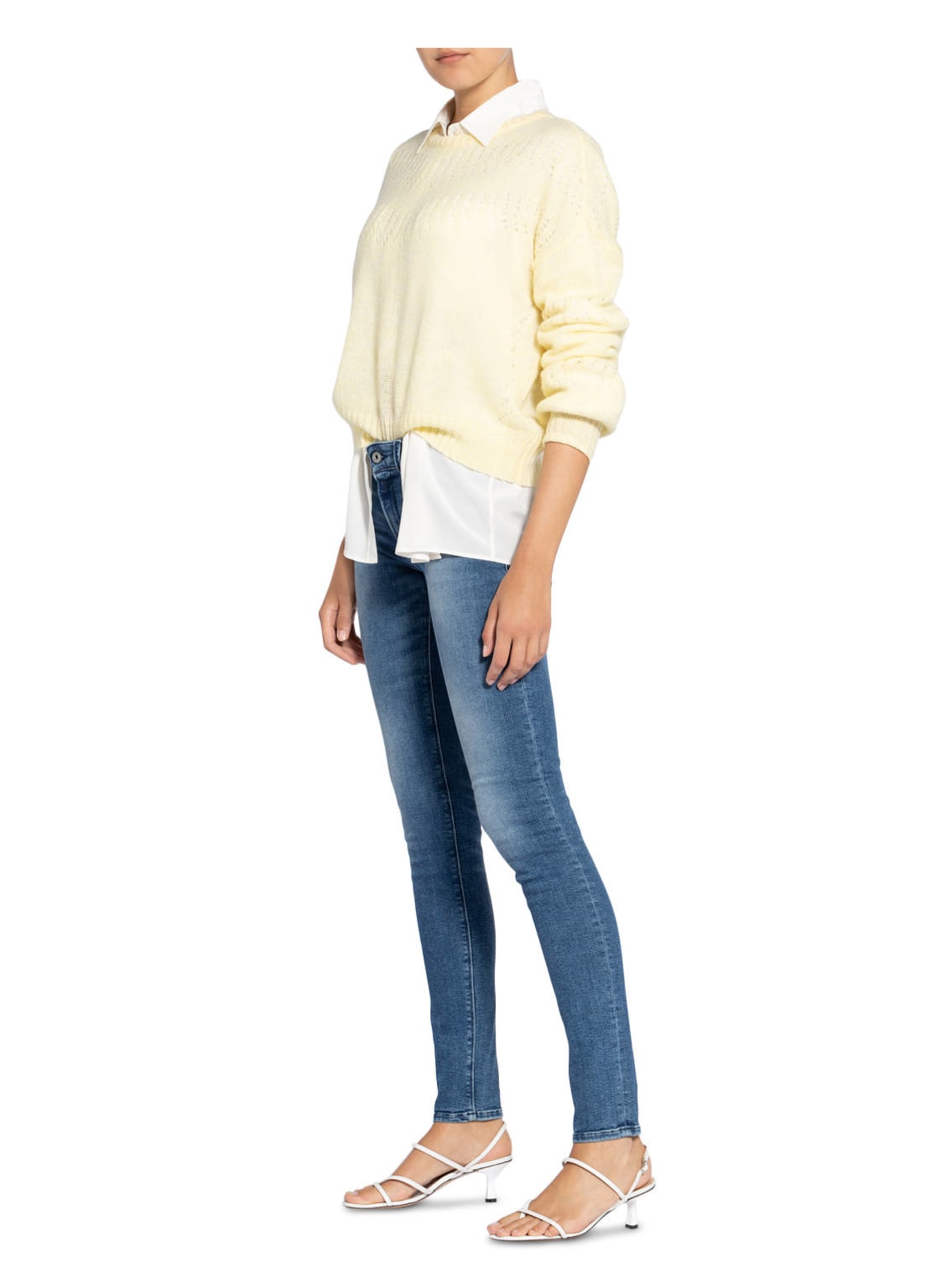 REPLAY Skinny Jeans NEW LUZ, Farbe: 009 MEDIUM BLUE (Bild 4)