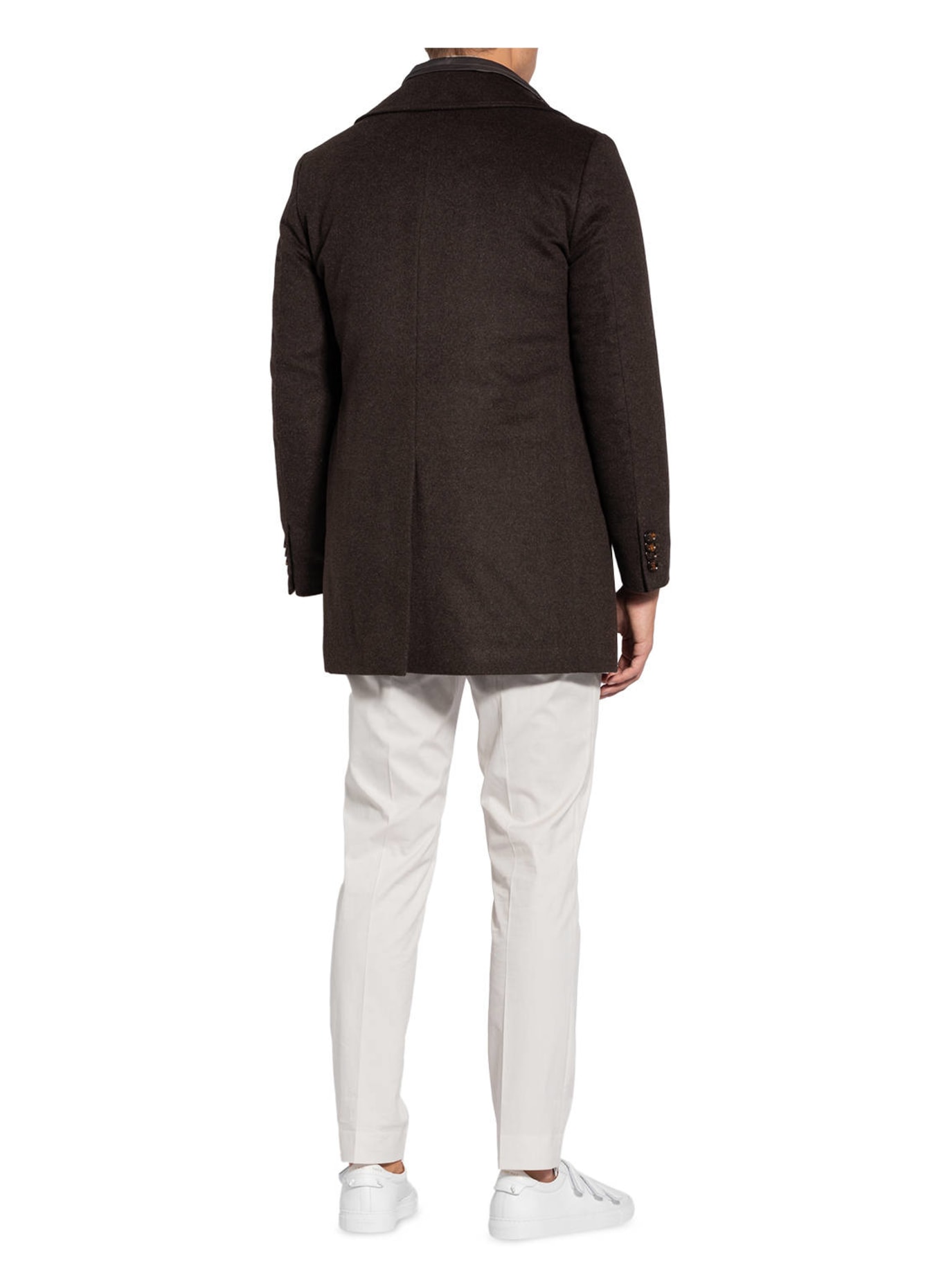 MOORER Wool coat, Color: DARK BROWN (Image 3)