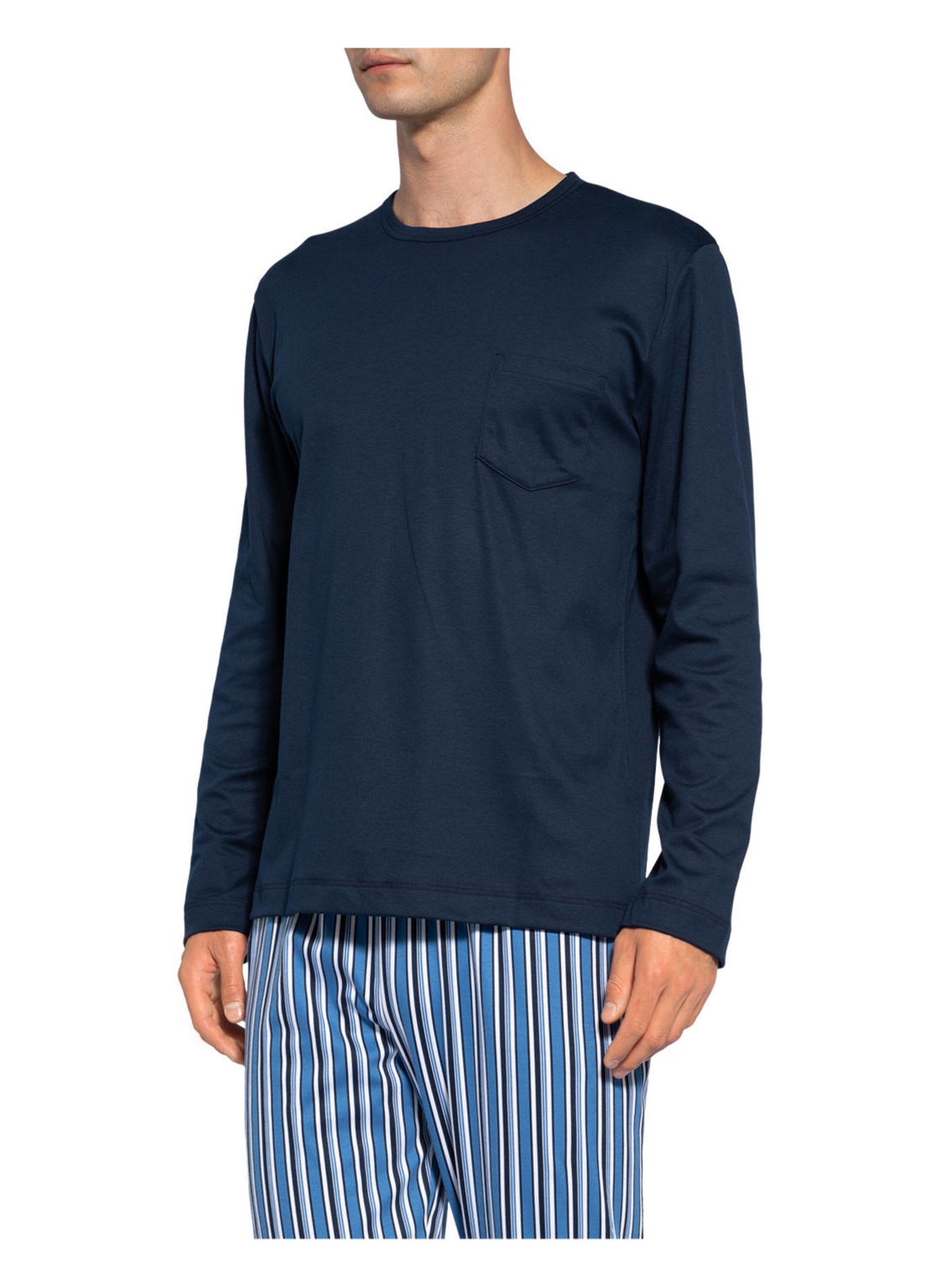 mey Pajamas , Color: DARK BLUE/ LIGHT BLUE/ WHITE (Image 4)