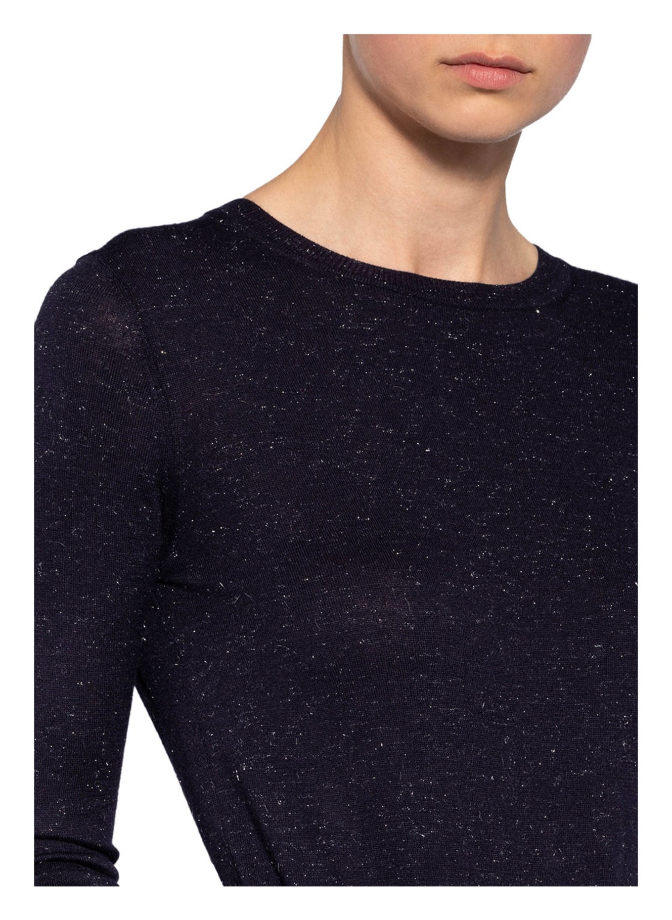 WHISTLES Sweater ANNIE with glitter thread, Color: DARK BLUE (Image 4)