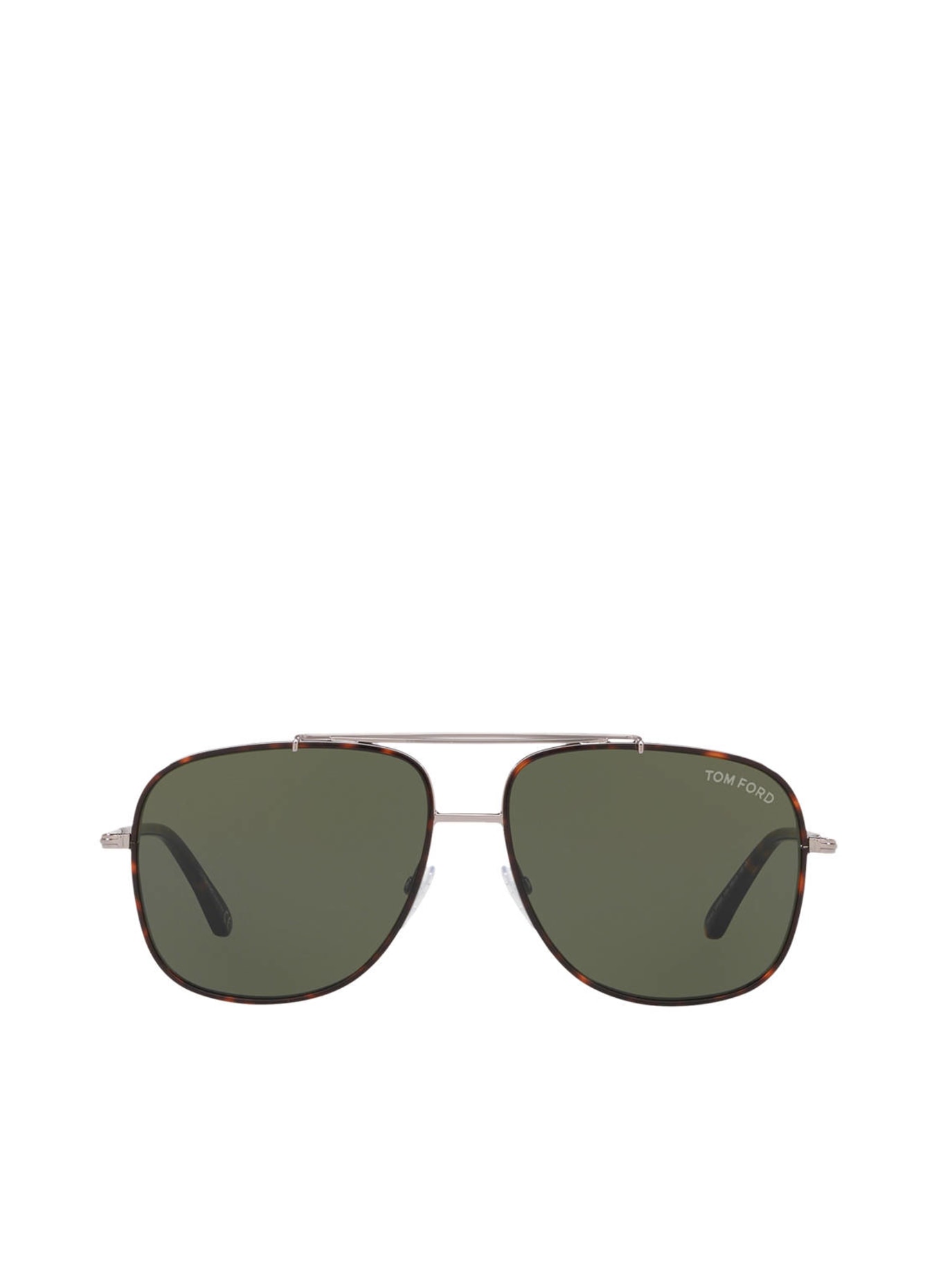 TOM FORD Sunglasses FT0693 BENTON, Color: 4240J1 - SILVER/ HAVANA/ GREEN (Image 2)