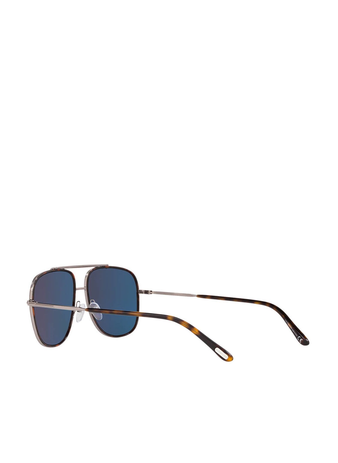 TOM FORD Sunglasses FT0693 BENTON, Color: 4240J1 - SILVER/ HAVANA/ GREEN (Image 4)