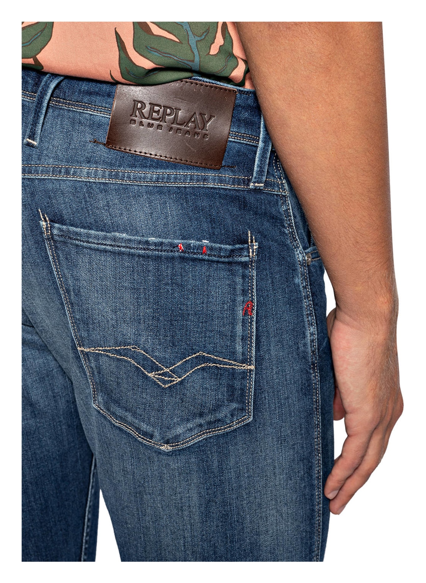 REPLAY Jeans ANBASS Slim Fit, Farbe: 009 MEDIUM BLUE (Bild 5)