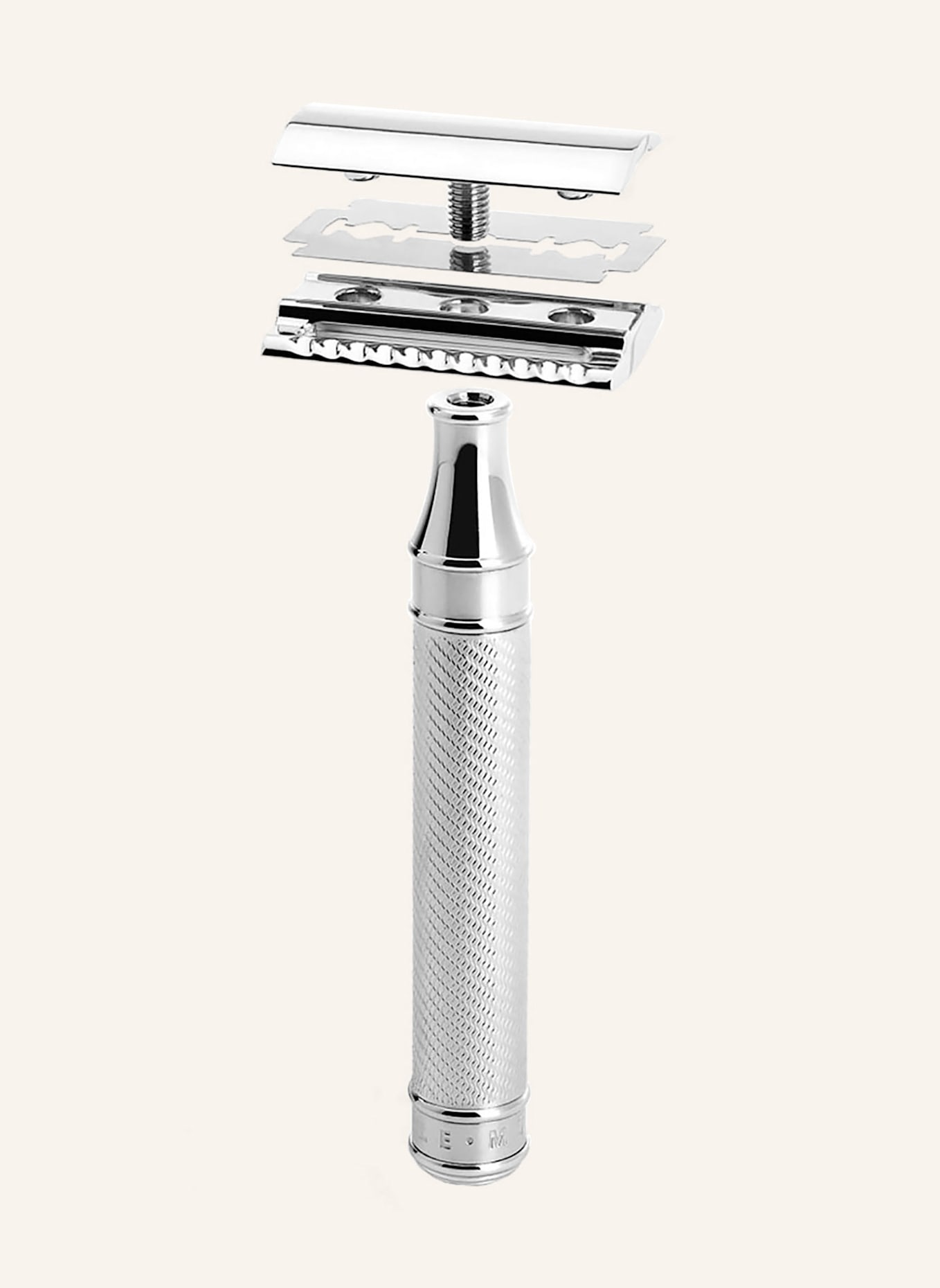 MÜHLE Rasierhobel GRANDE - TRADITIONAL: SILBER