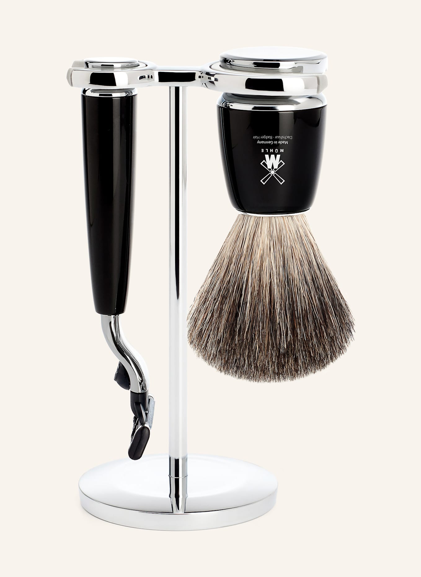 MÜHLE 3-teiliges Rasier-Set - RYTMO: SCHWARZ