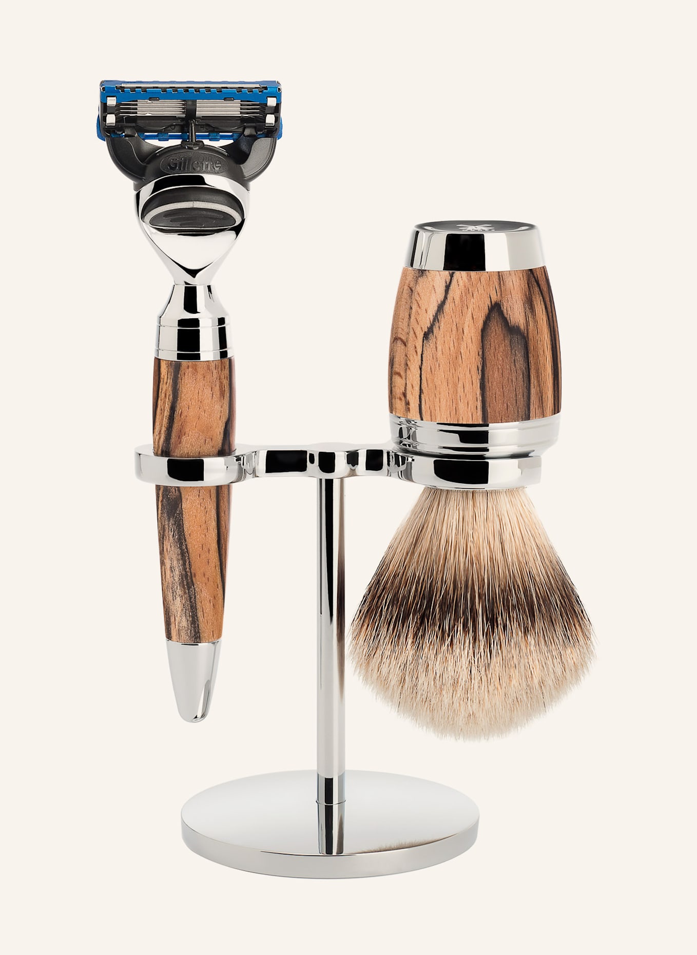 MÜHLE 3-tlg. Rasier-Set - STYLO: BRAUN