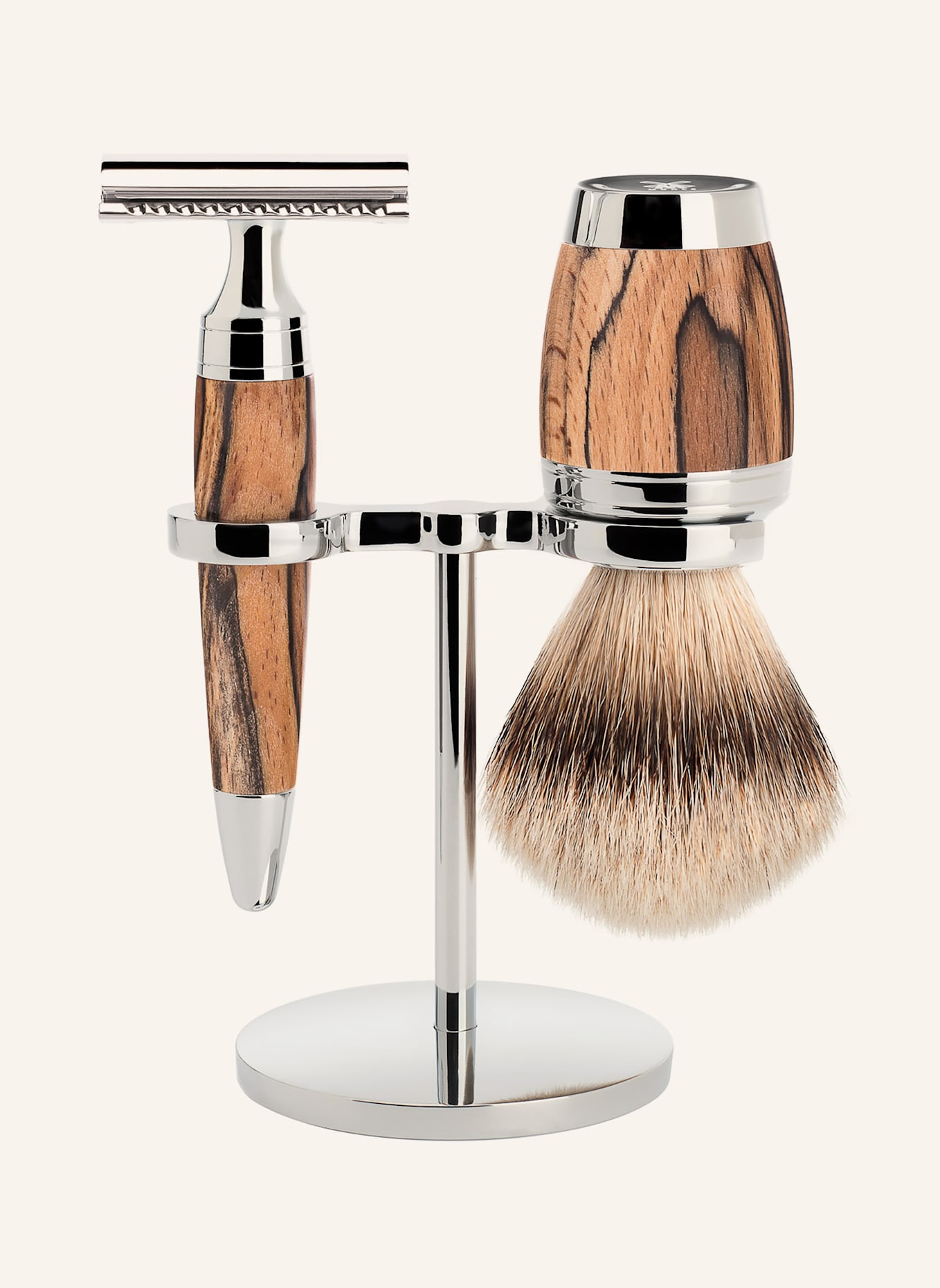 MÜHLE 3-tlg. Rasier-Set - STYLO: BRAUN