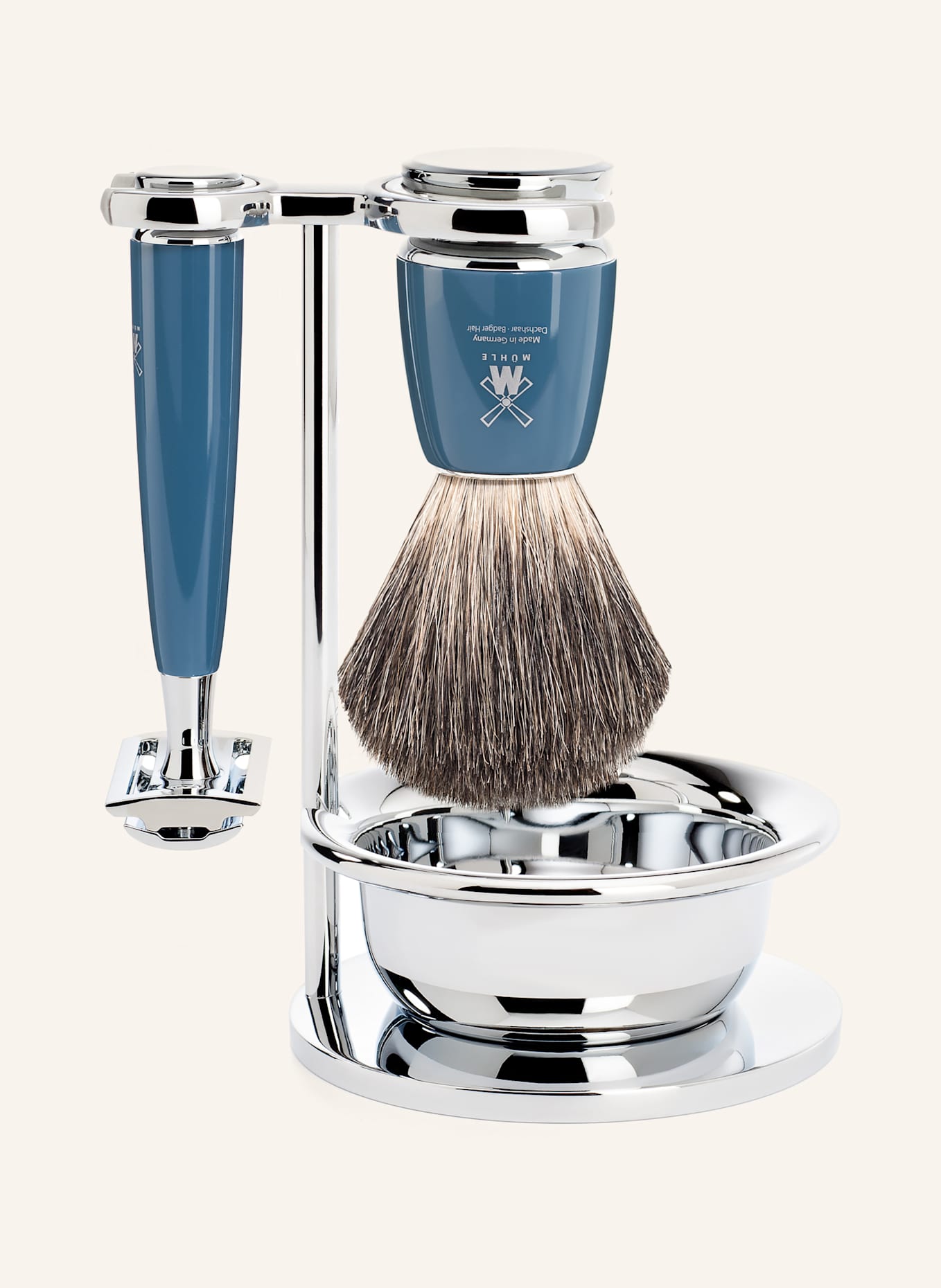 MÜHLE 4-tlg. Rasier-Set - RYTMO: PETROL