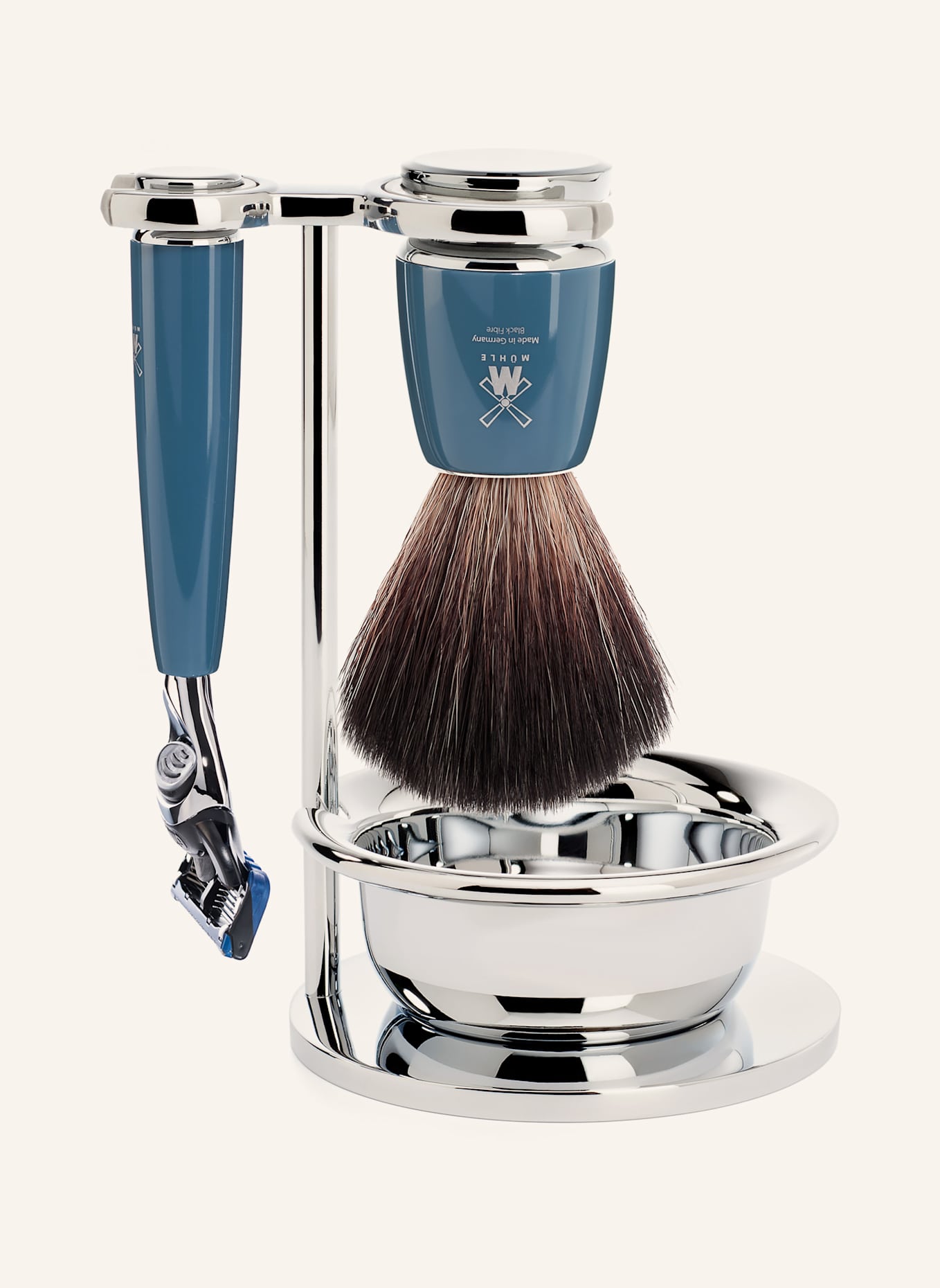 MÜHLE 4-tlg. Rasier-Set - RYTMO: PETROL