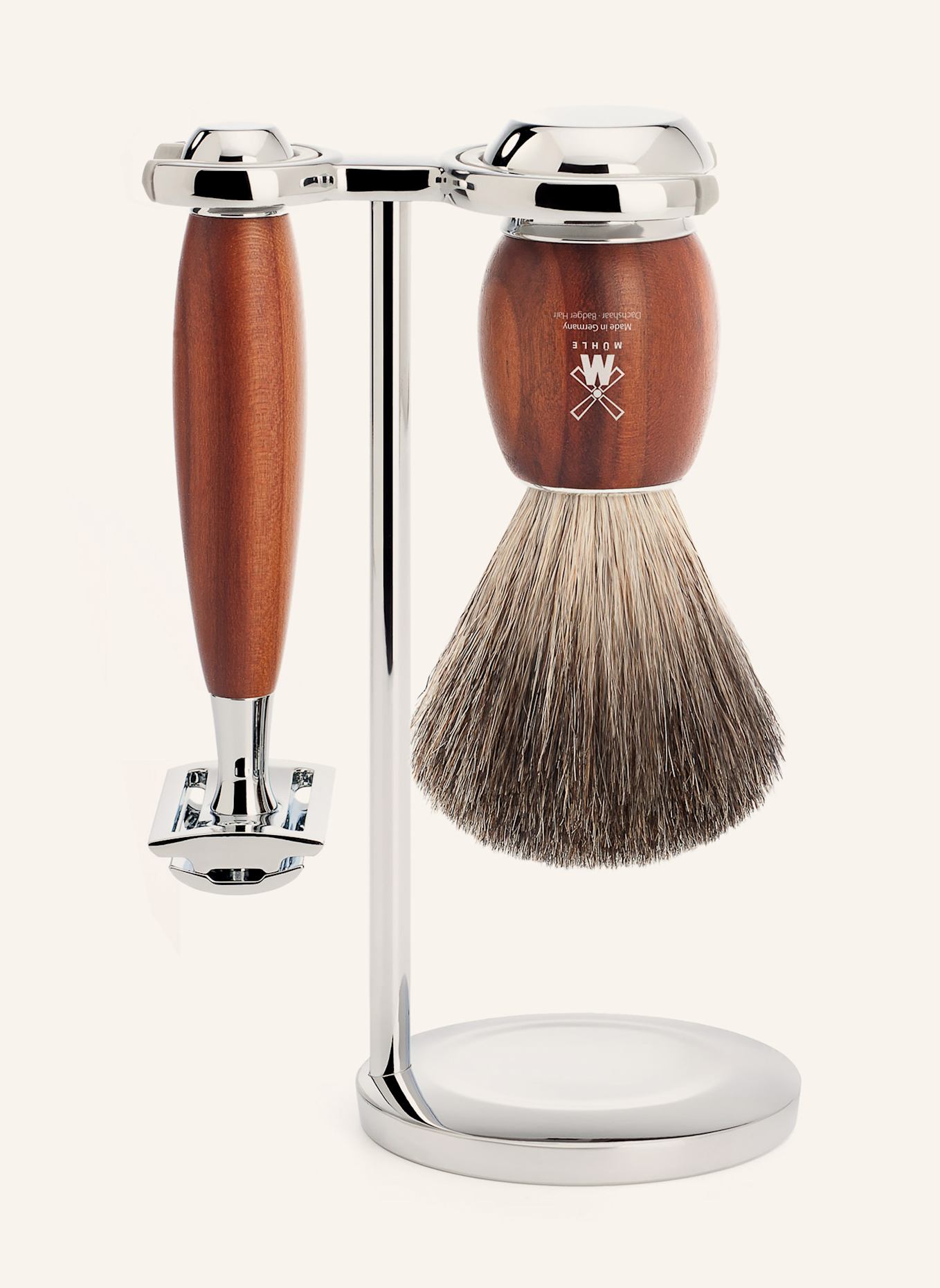 MÜHLE 3-tlg. Rasier-Set - VIVO: BRAUN