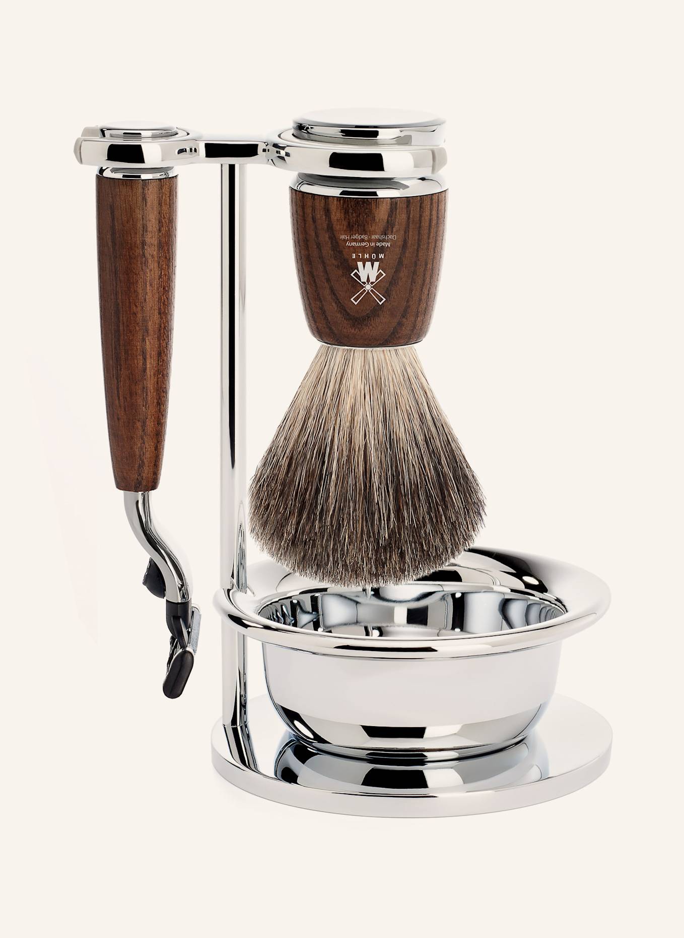 MÜHLE 4-tlg. Rasier-Set - RYTMO: BRAUN