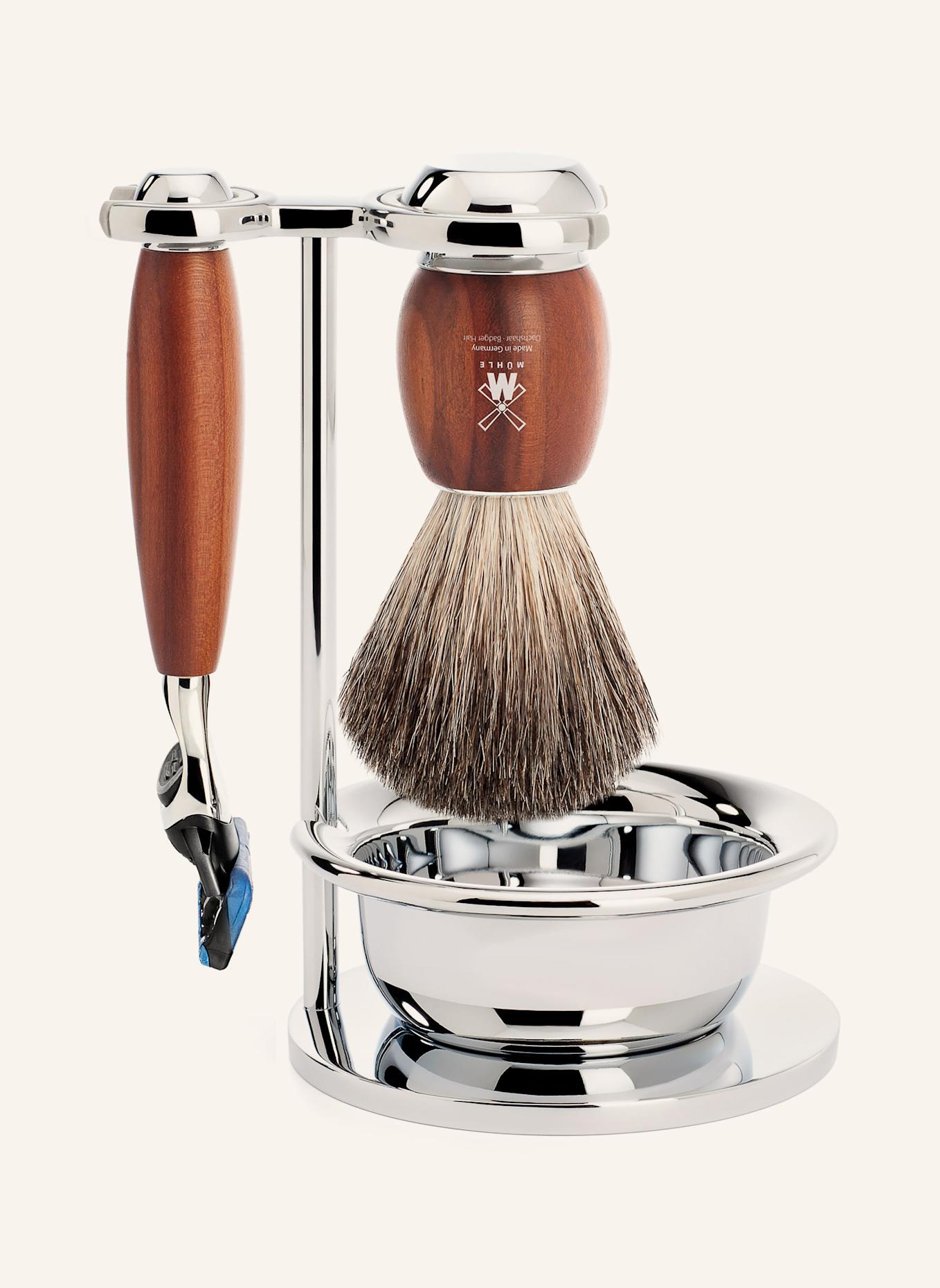 MÜHLE 4-tlg. Rasier-Set - VIVO: BRAUN