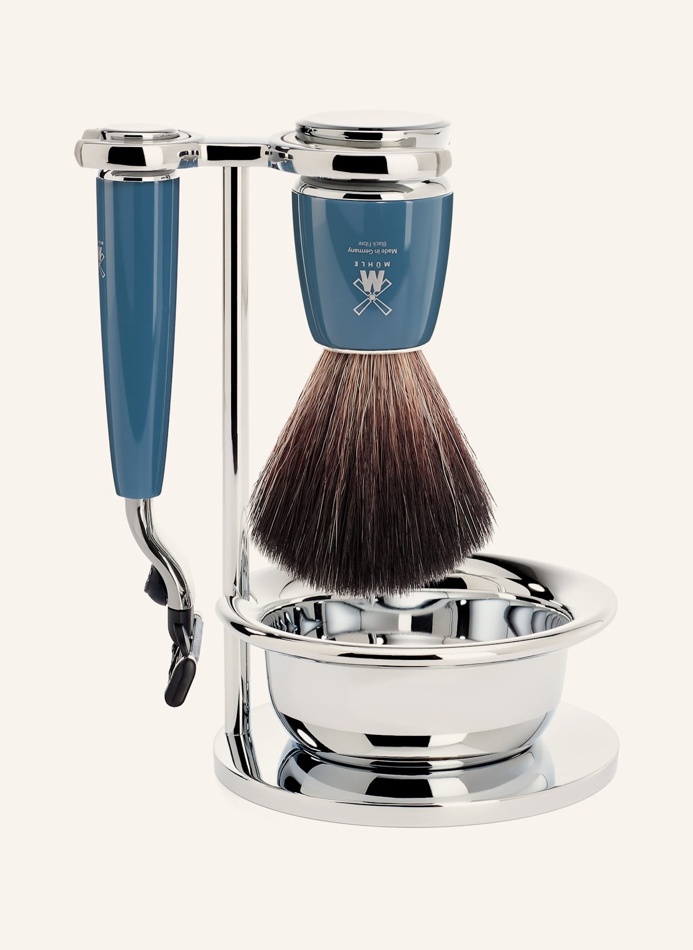 MÜHLE 4-tlg. Rasier-Set - RYTMO: PETROL