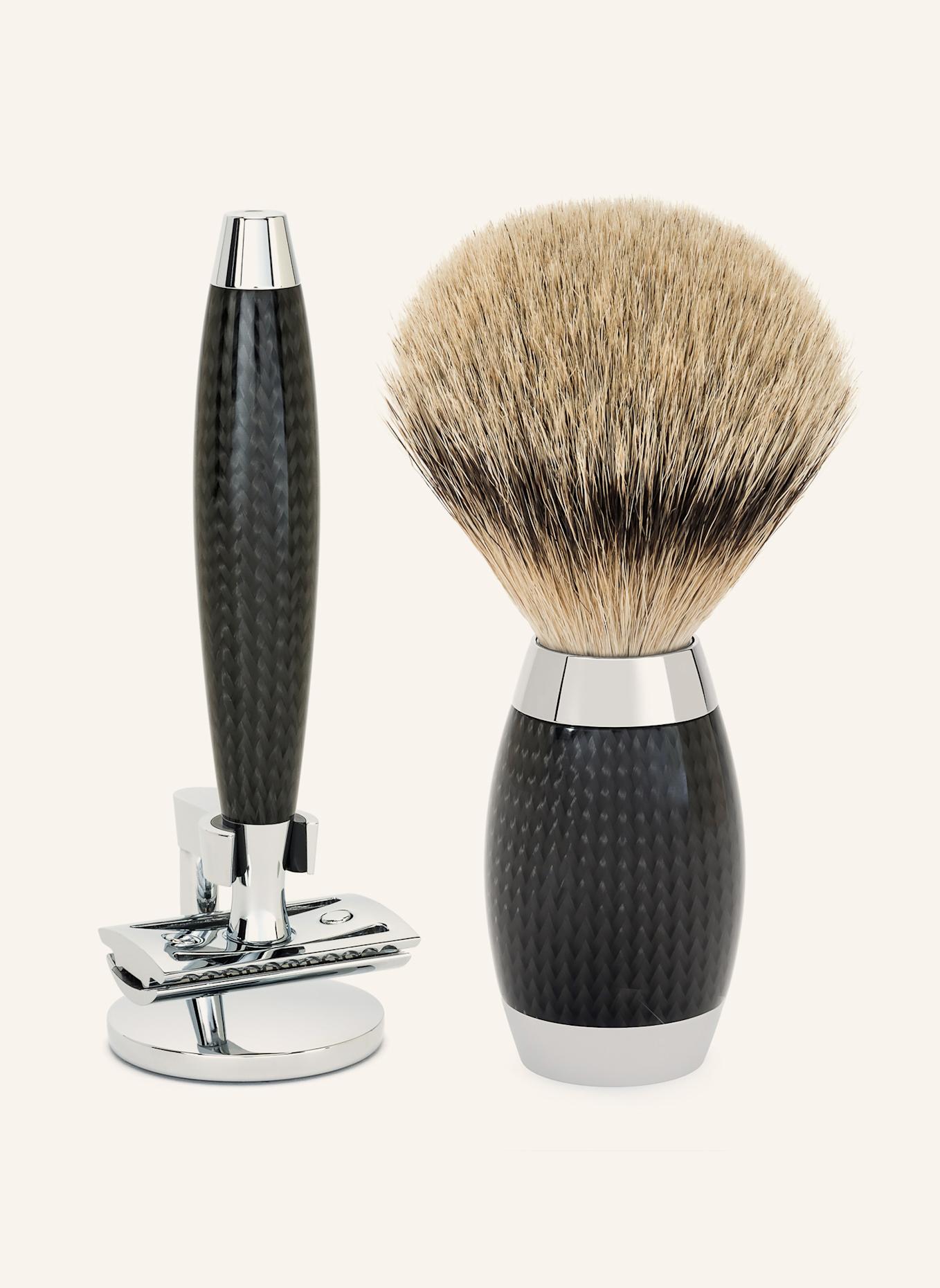 MÜHLE 3-tlg. Rasier-Set - EDITION: SCHWARZ