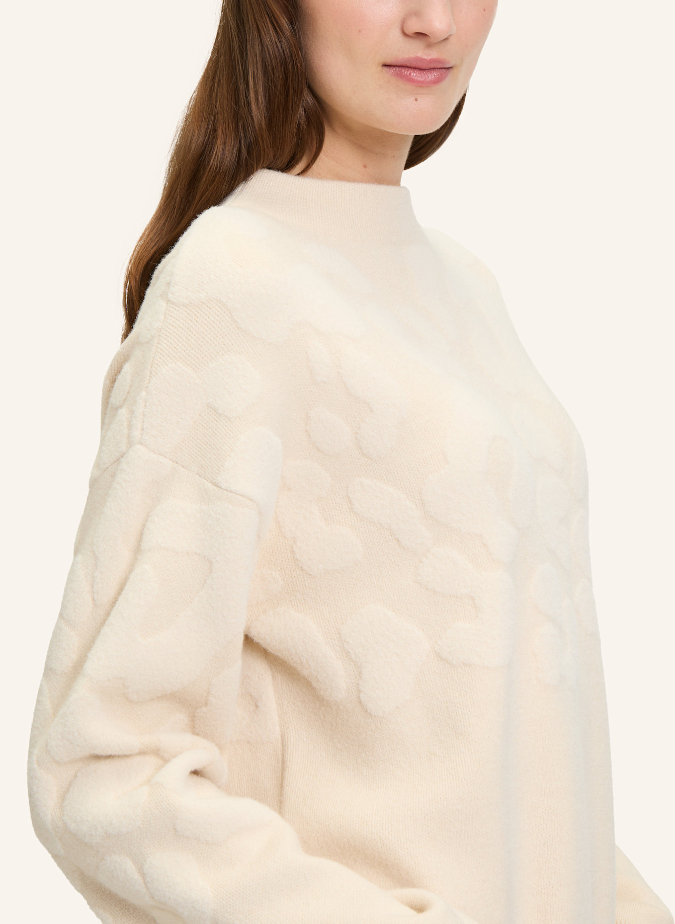 BETTY&CO Strickpullover mit Jacquard: CREME