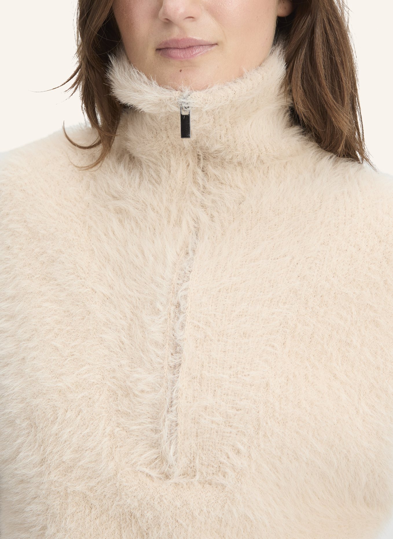 BETTY&CO Strickpullunder mit Kragen: GRAU