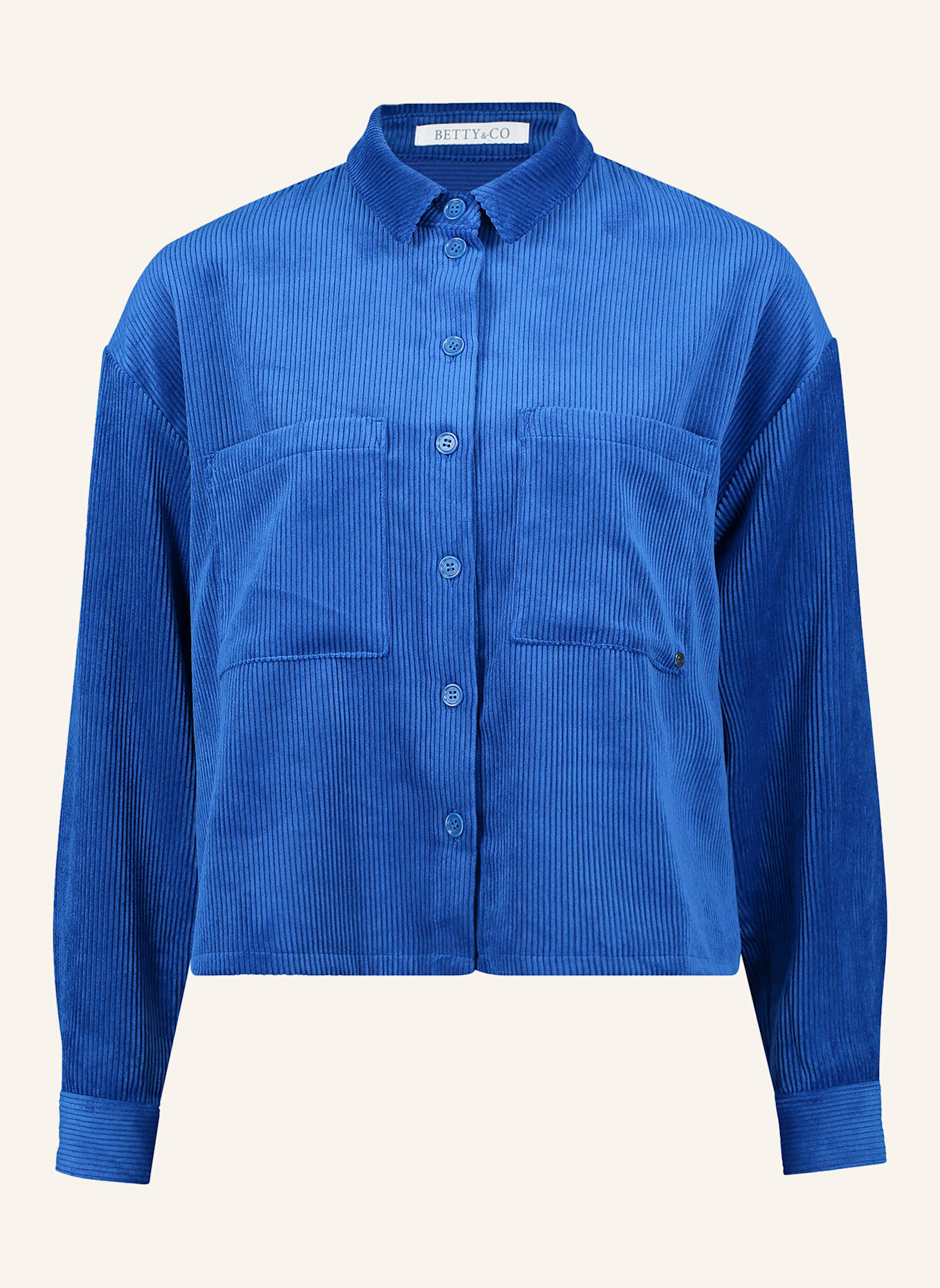 BETTY&CO Overshirt mit Kragen: BLAU
