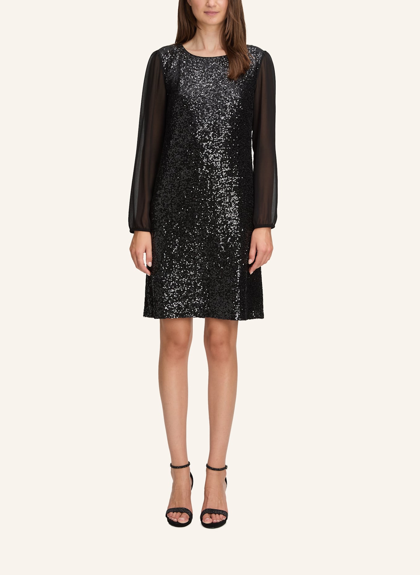 BETTY&CO Partykleid mit Pailletten: SCHWARZ