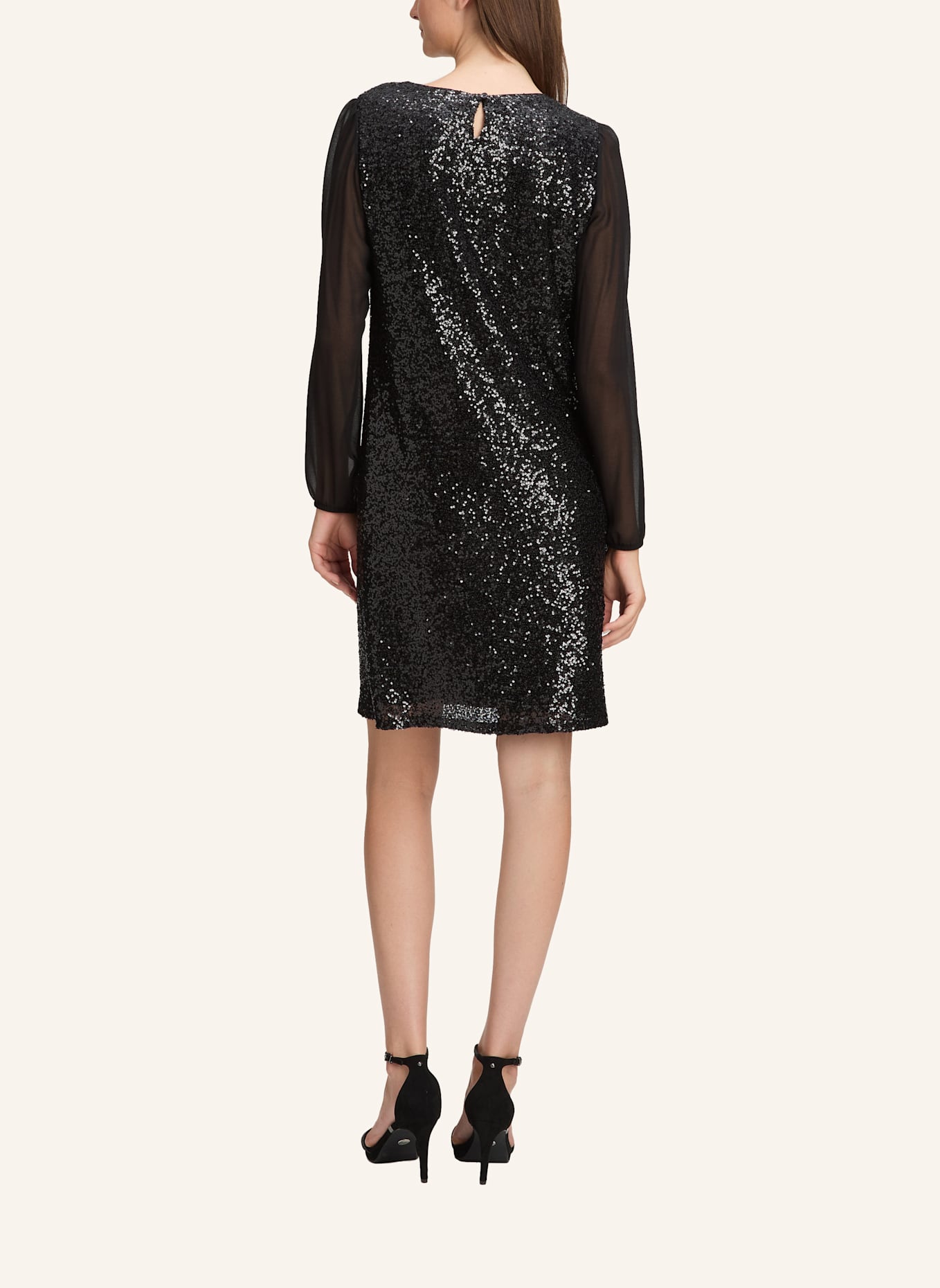 BETTY&CO Partykleid mit Pailletten: SCHWARZ