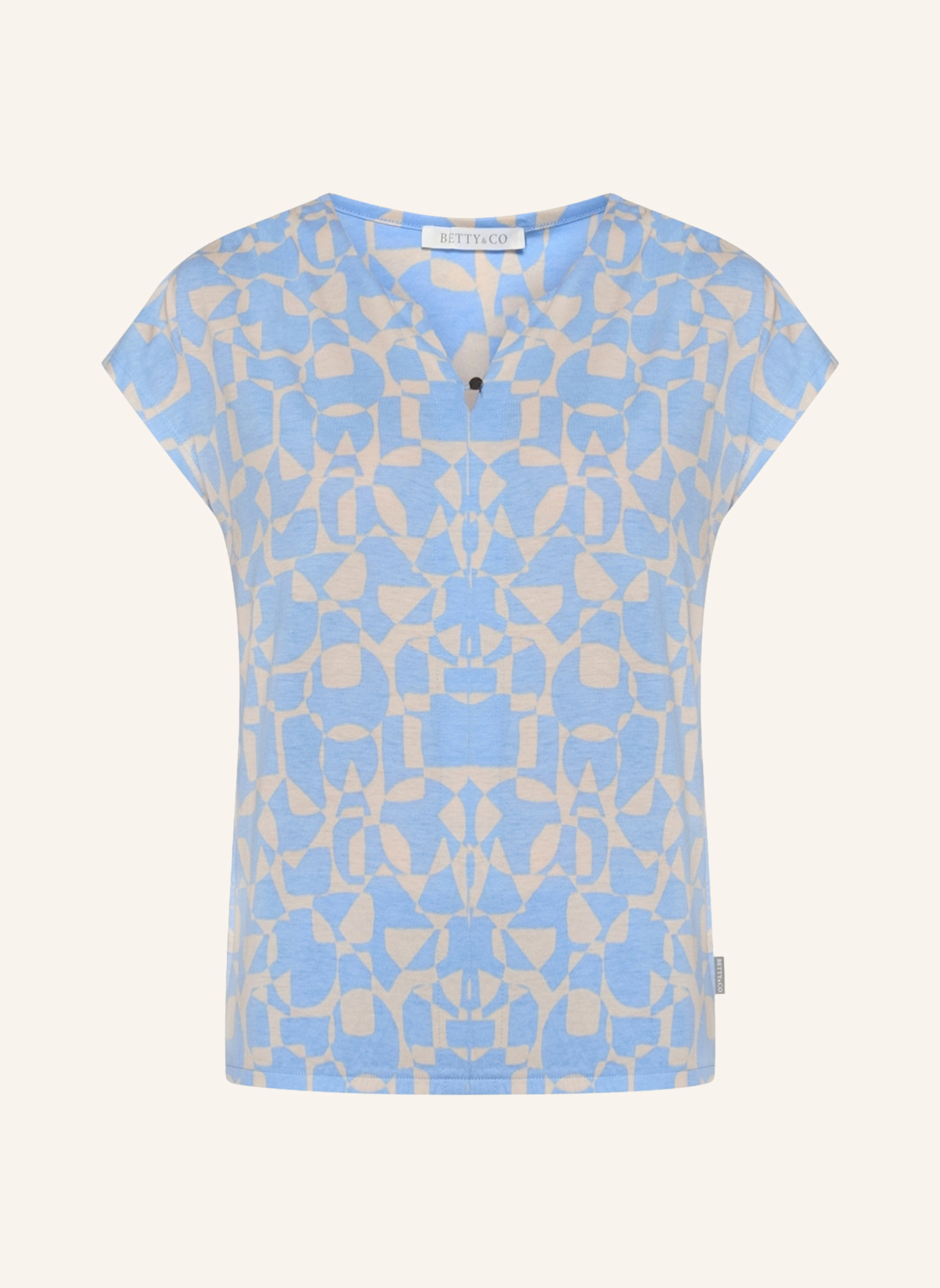 BETTY&CO Blusenshirt mit Gummizug: BLAU