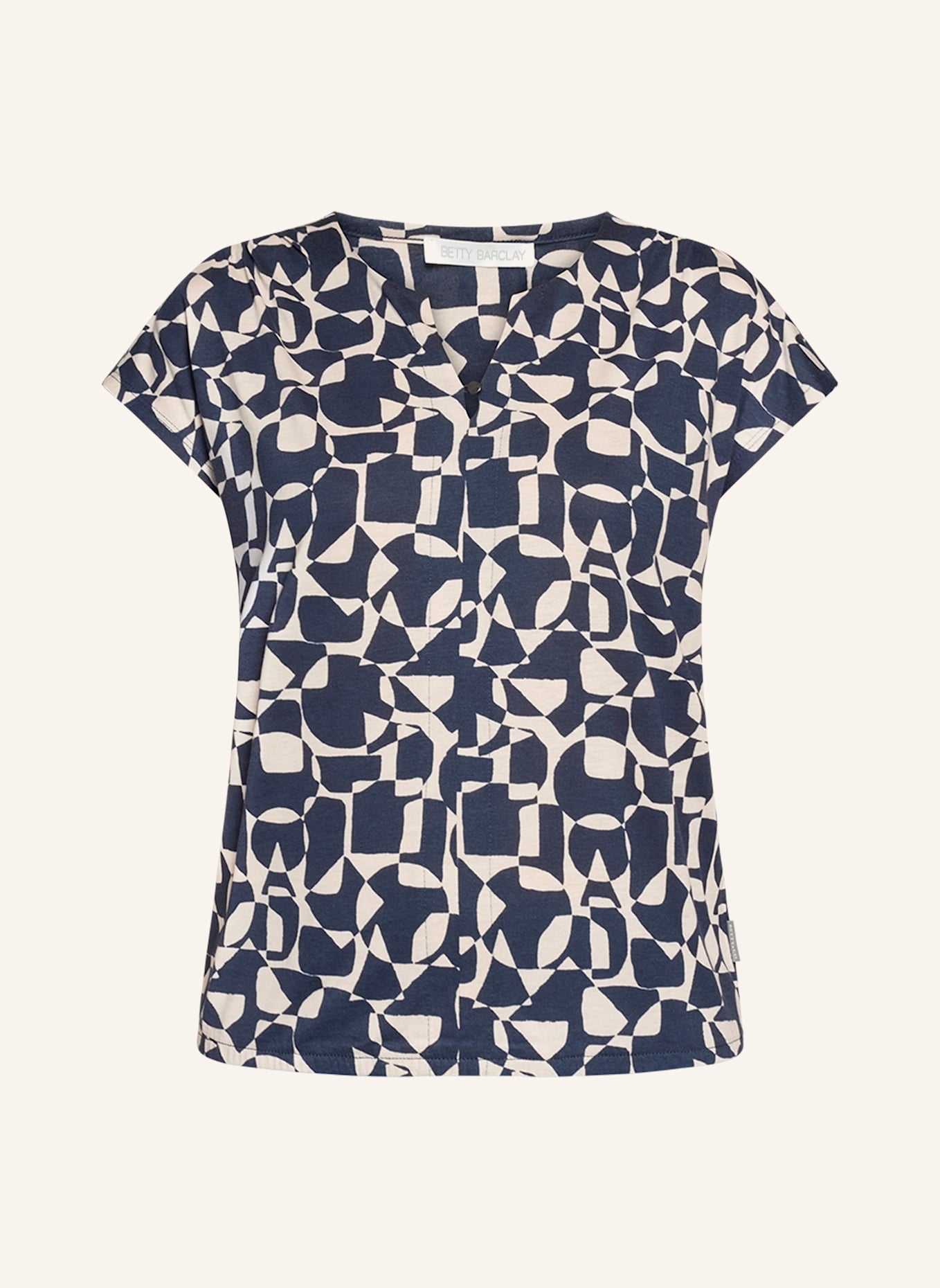 BETTY&CO Blusenshirt mit Gummizug: DUNKELBLAU
