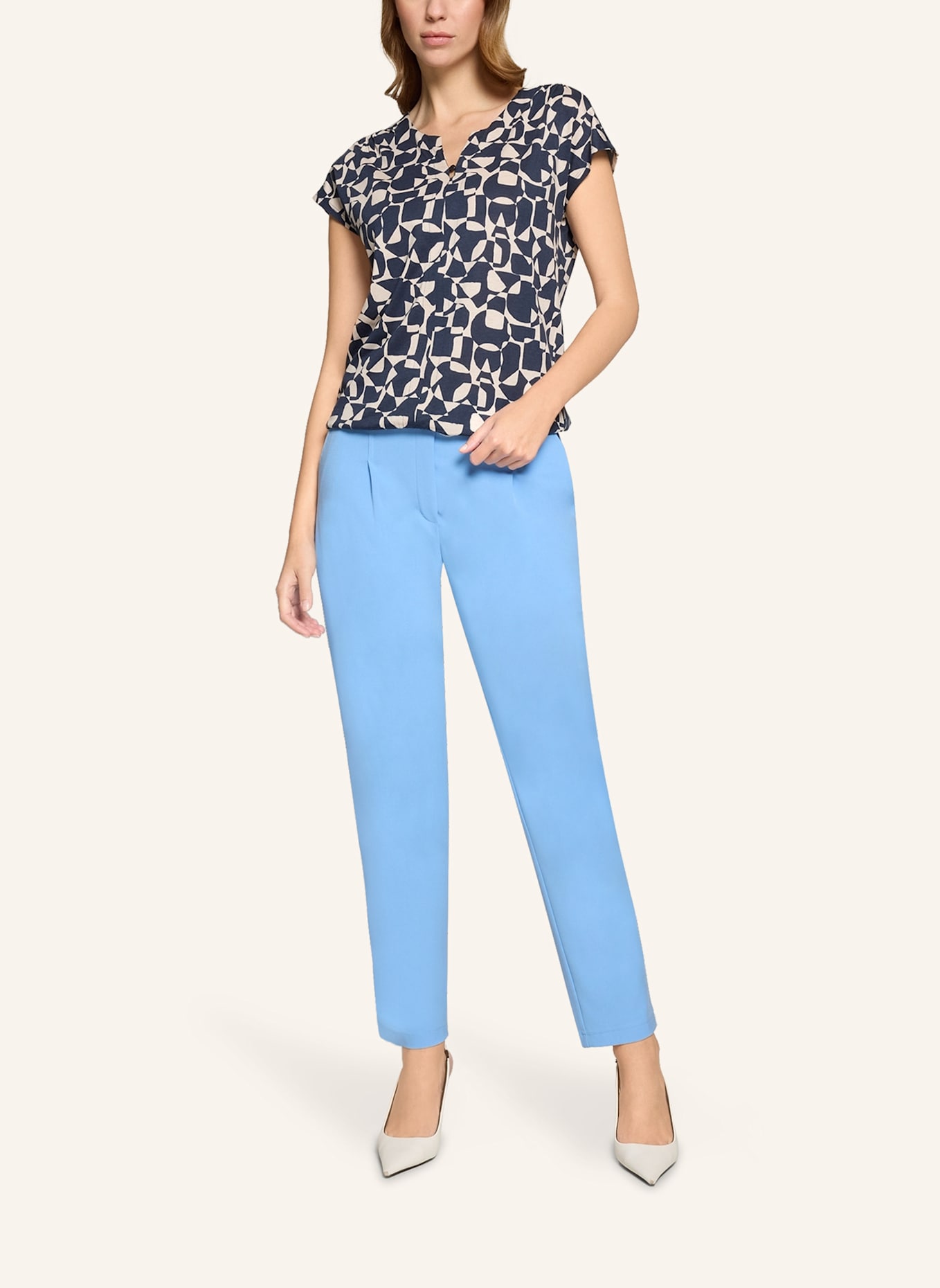 BETTY&CO Blusenshirt mit Gummizug: DUNKELBLAU