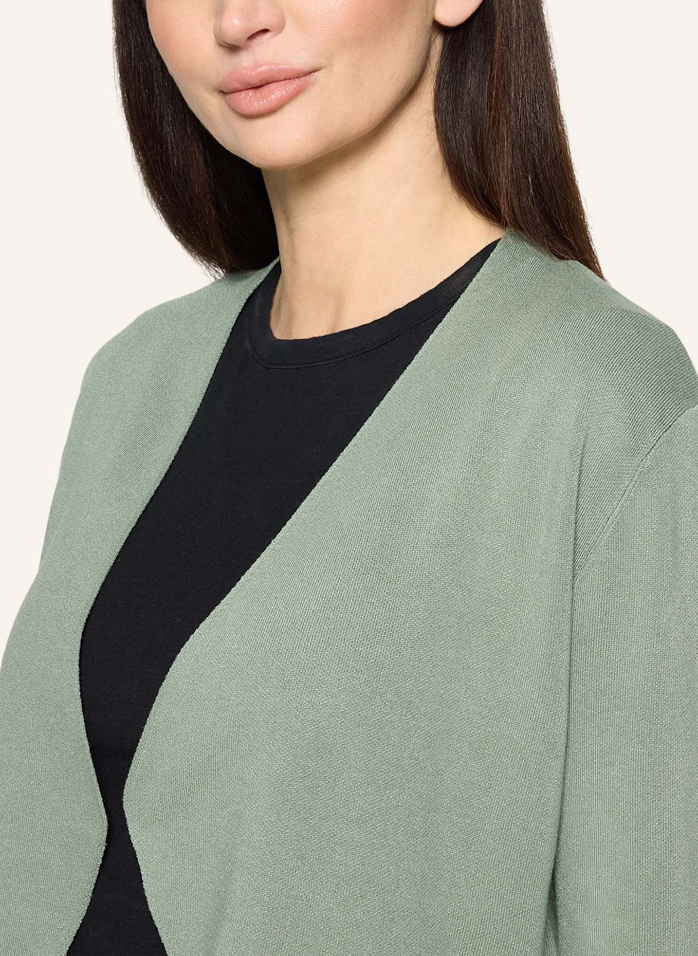 BETTY&CO Feinstrickjacke ohne Verschluss: GRÜN