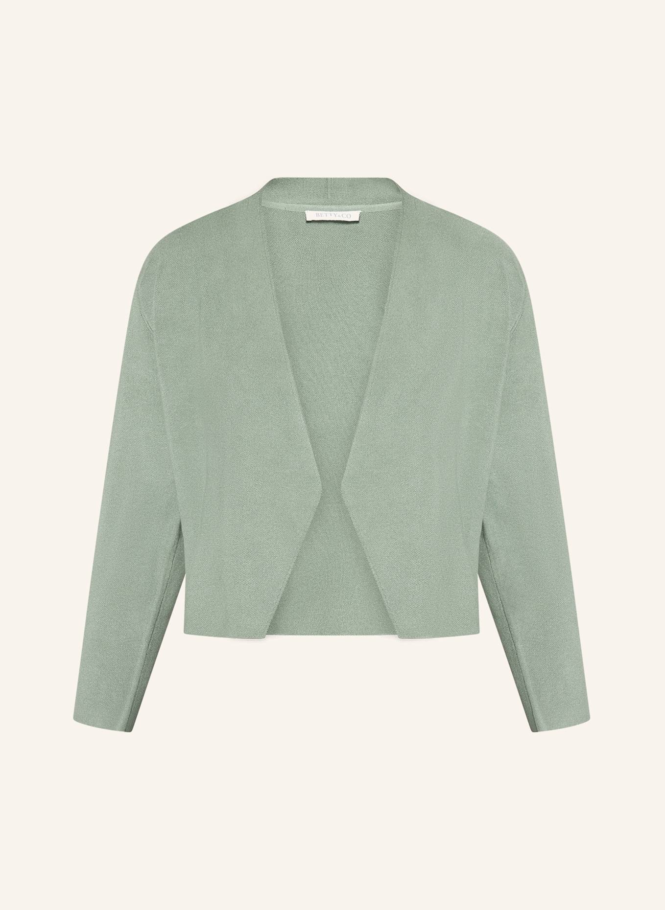 BETTY&CO Feinstrickjacke ohne Verschluss: GRÜN