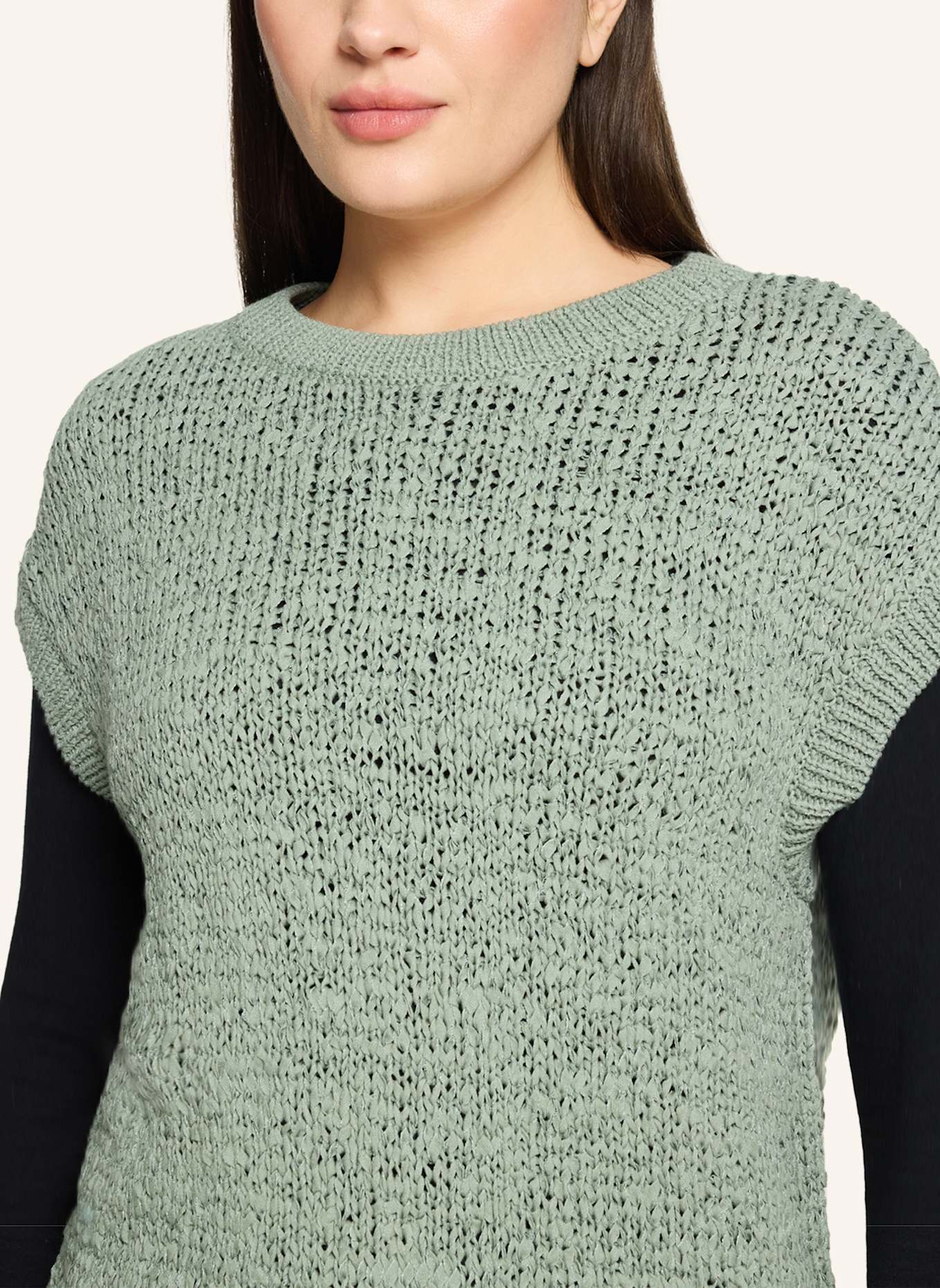 BETTY&CO Strickpullover mit Rundhalsausschnitt: GRÜN