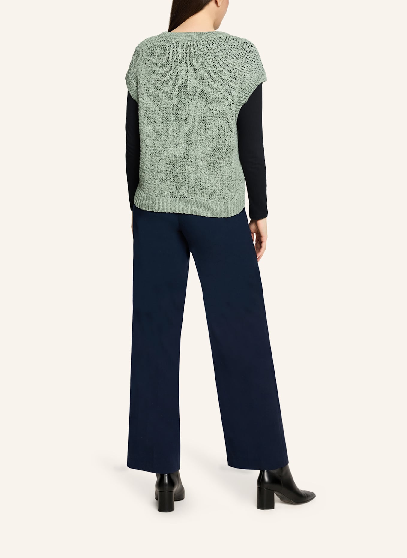 BETTY&CO Strickpullover mit Rundhalsausschnitt: GRÜN